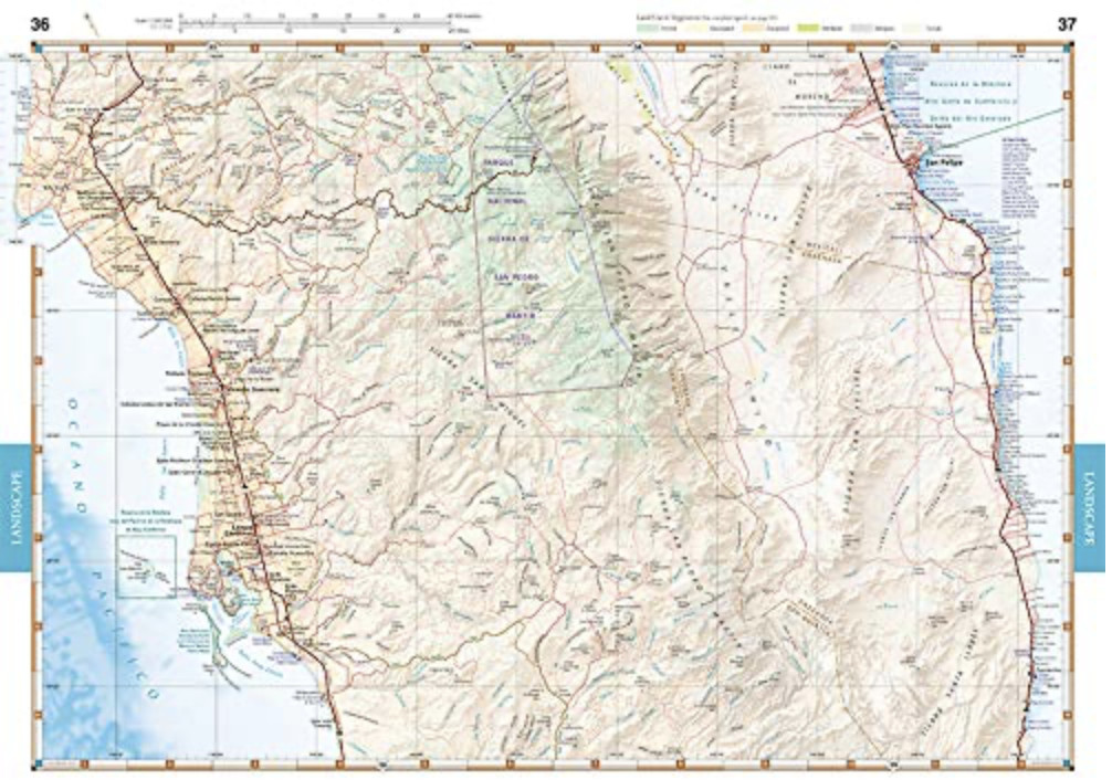 Baja California (MEXICO) Road & Recreation Atlas, Benchmark Maps, 2024 2nd Editi