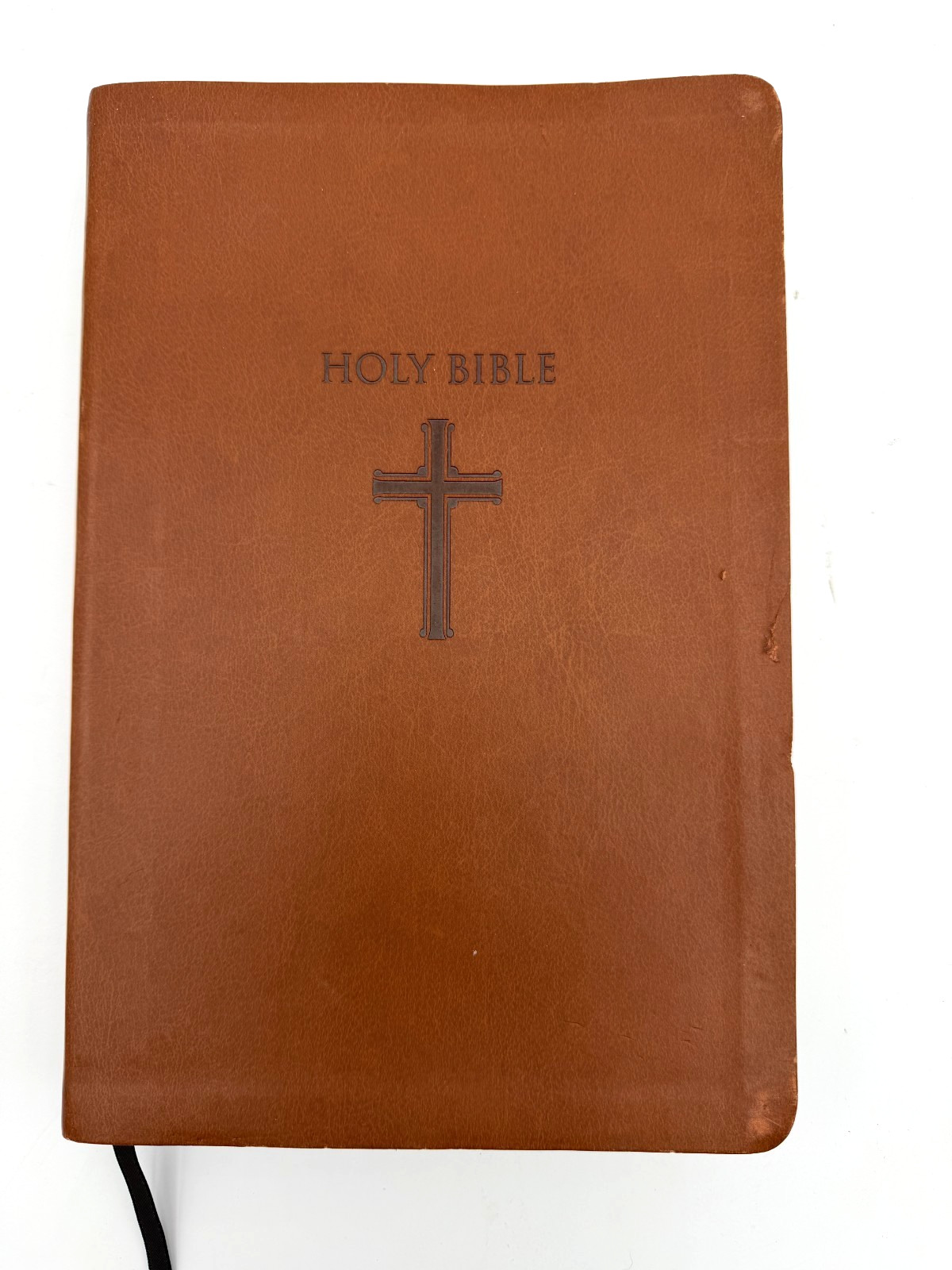 Super Giant Print New King James Version Bible Words in Red Brown Cover