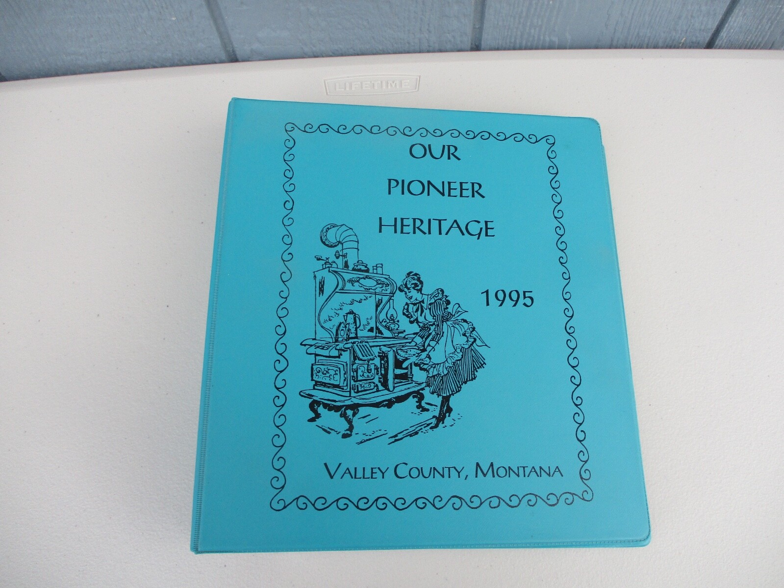 Large 1995 Our Pioneer Heritage Cookbook Valley County Montana 352 Pages