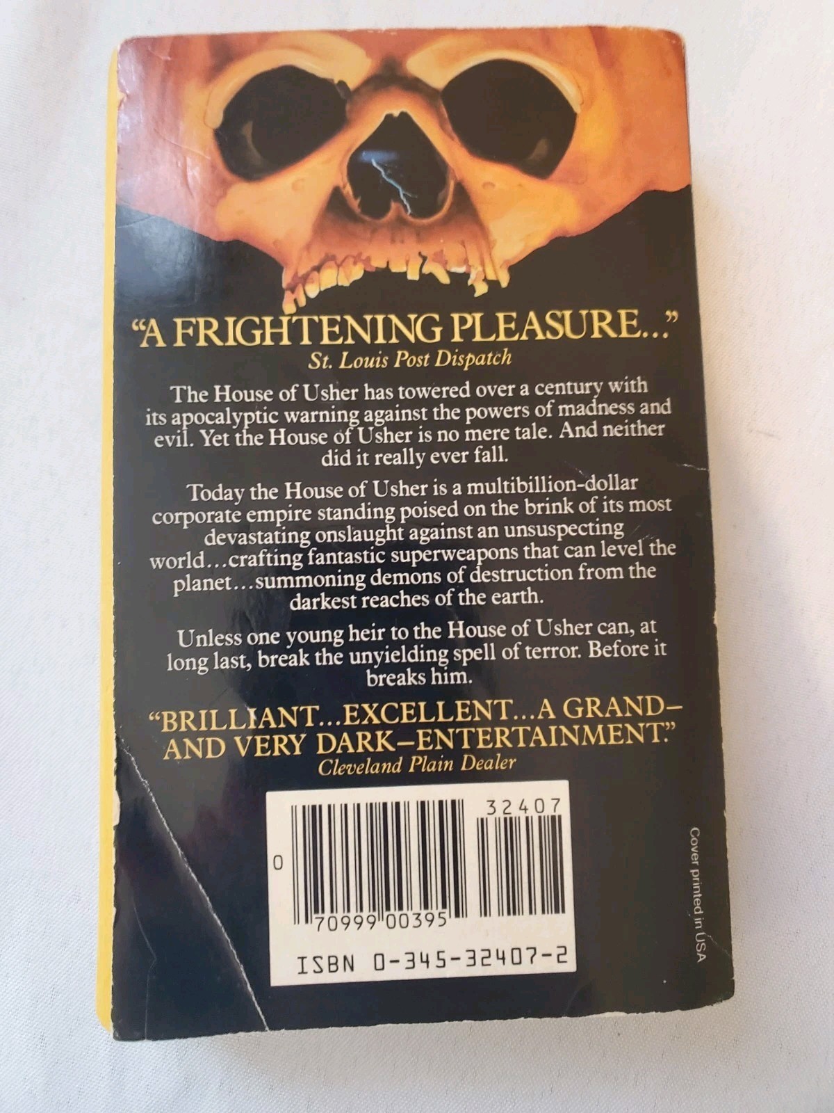 Usher’s Passing Robert R. McCammon 1st Ballentine Printing Vintage Paperback