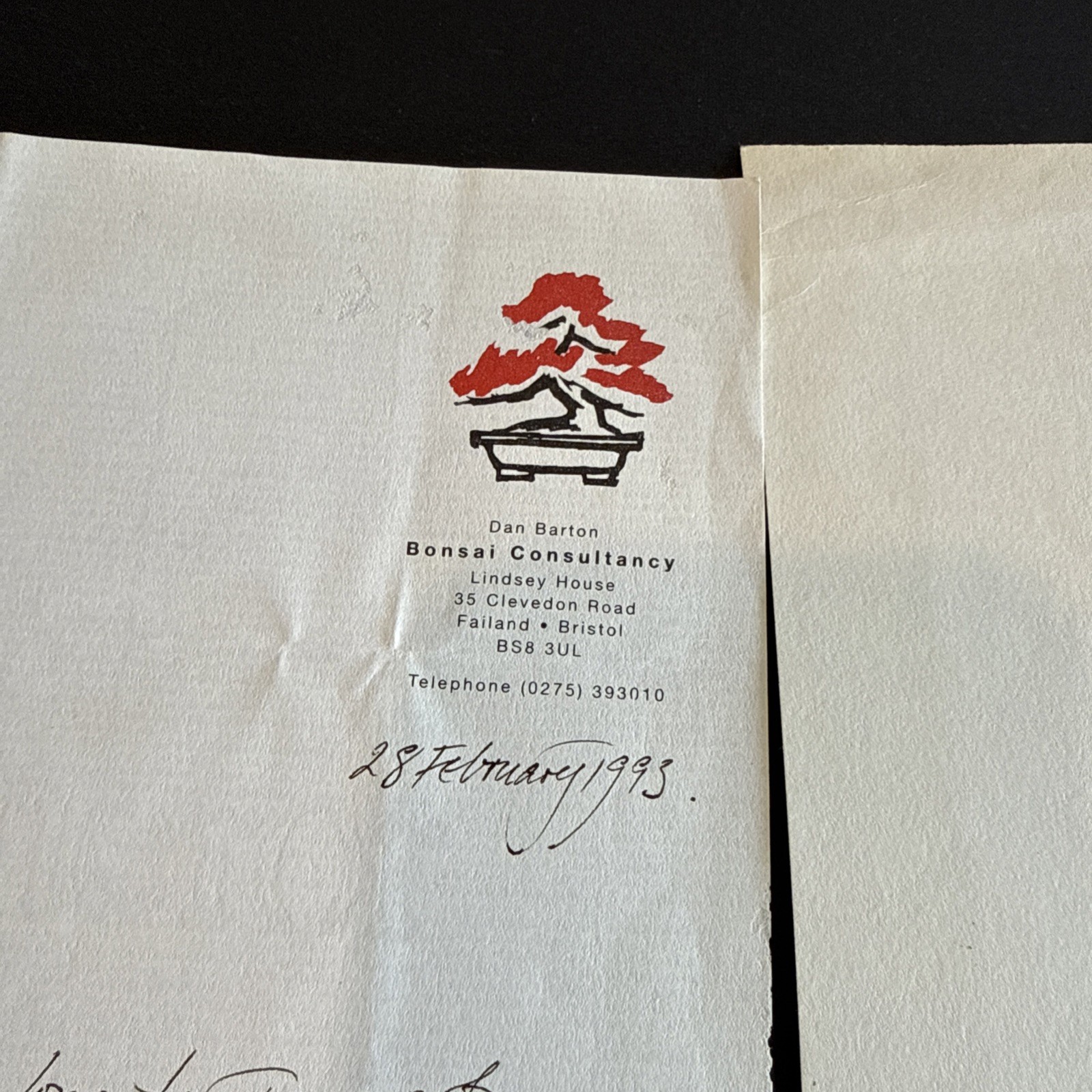 The Bonsai Book (HARD BACK GREEN) Barton, Dan SIGNED/EBURY PRESS, GB 1989