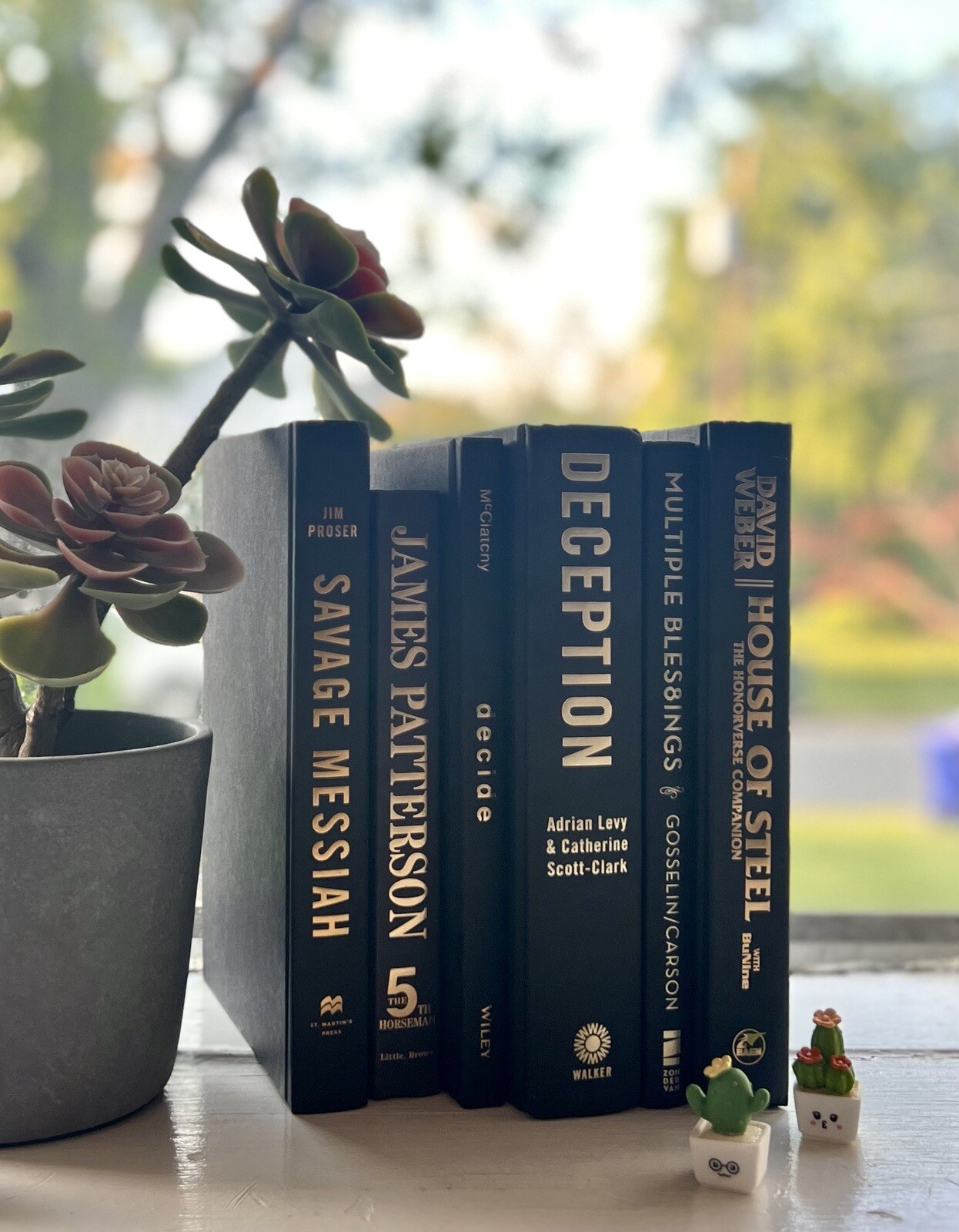 Stack of 6 colorful books for Decoration | Book Decor| Decorative Book set.