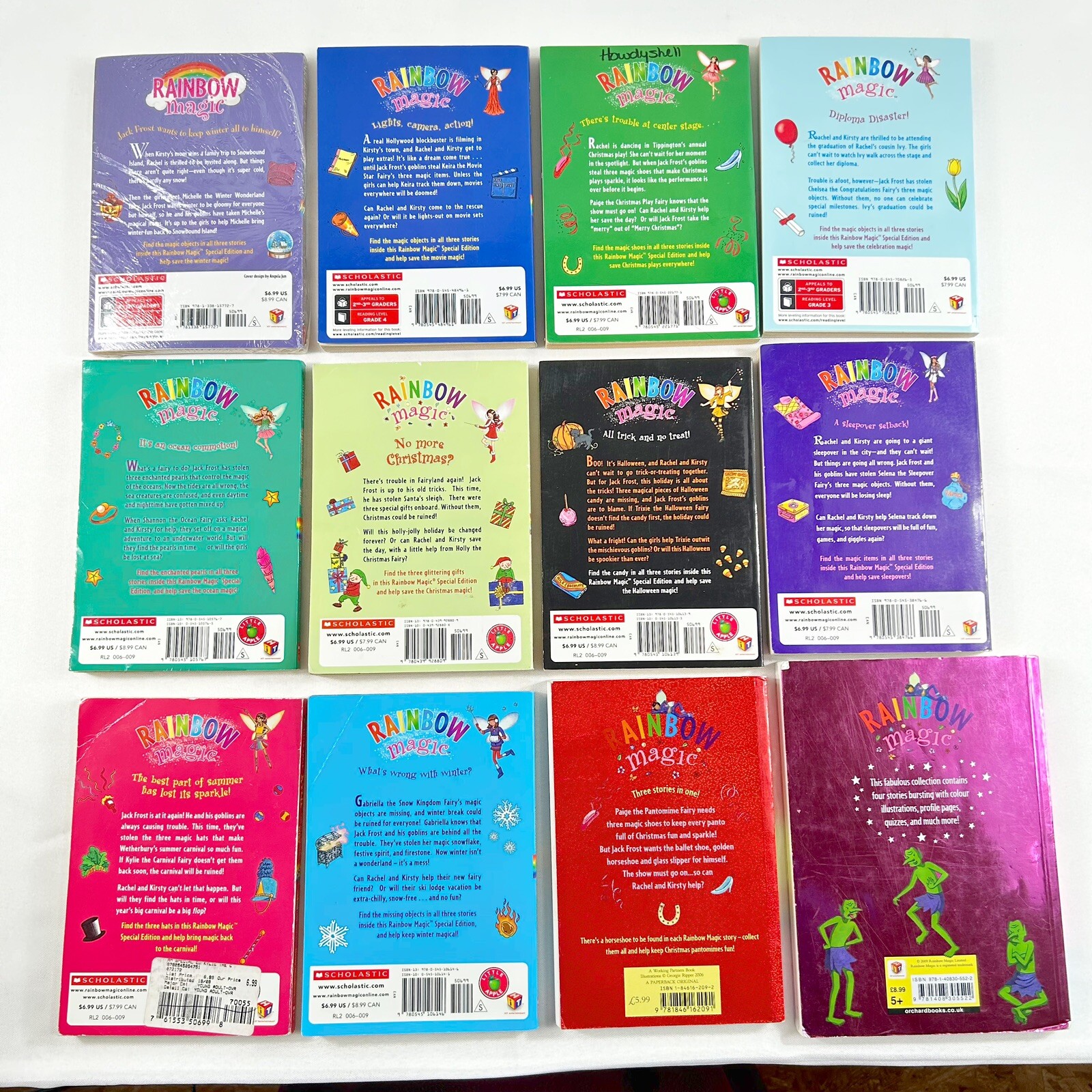 (12) Special Edition Rainbow Magic Scholastic Kids Chapter Books RL 2 Ages 6-9