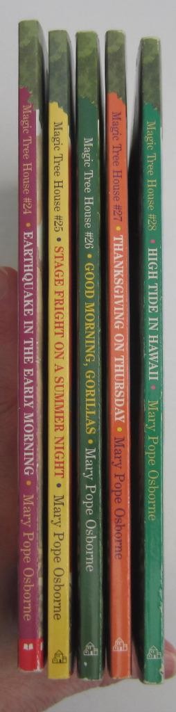 MAGIC TREE HOUSE L of 5 Mary Pope Osborne ~ #s 24-28 Vintage Childrens PB Books