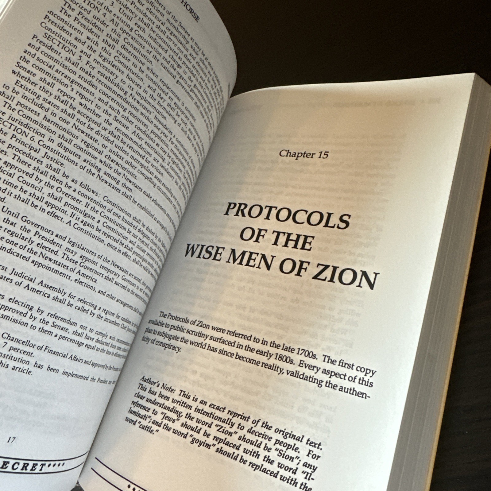 Behold a Pale Horse William Cooper Unrevised 1991 500p Protocols of Zion CFR NWO