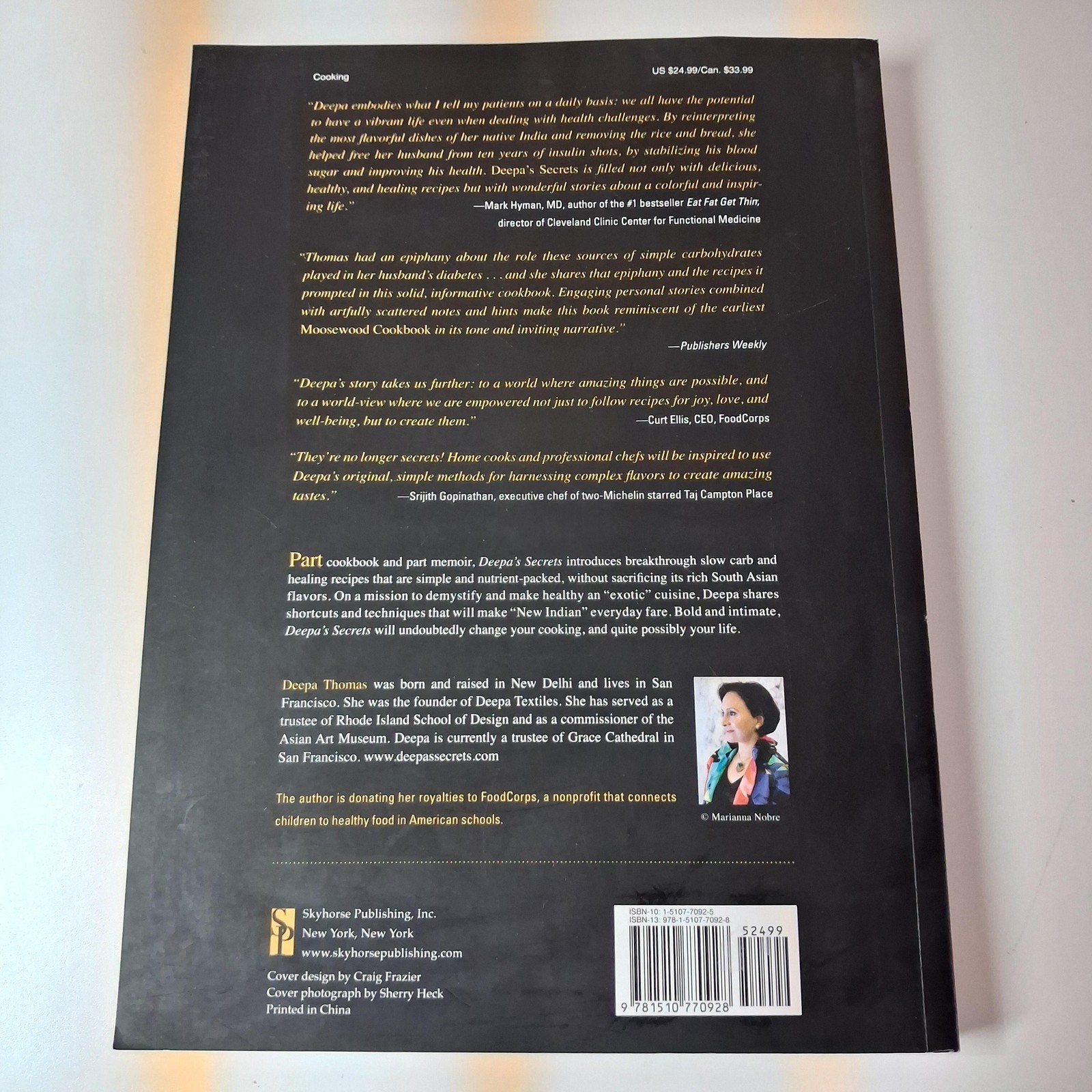 Deepa’s Secrets Slow Carb New Indian Cuisine Deepa Thomas Skyhorse PB 2022