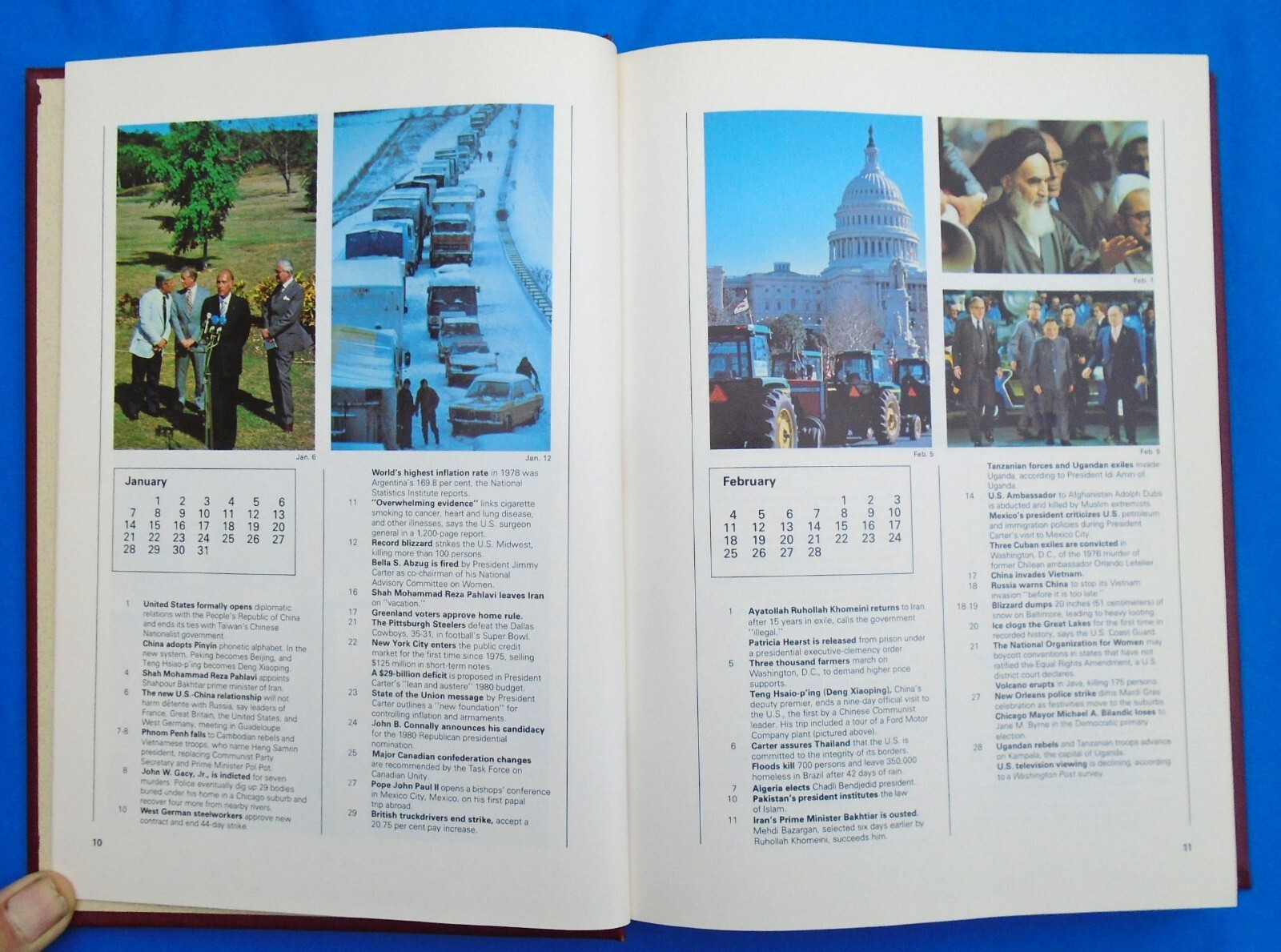 World Book 1980 Yearbook – Events of 1979 Hardcover 608 Pages – Good Condition