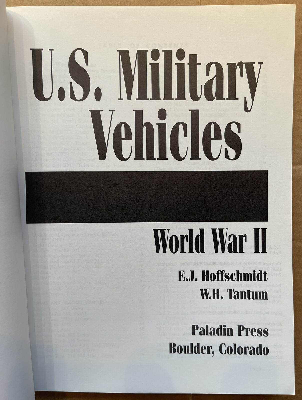 U.S. MILITARY VEHICLES WORLD WAR II WWII BOOK BICYCLES SCOOTERS MOTORCYCLES TANK