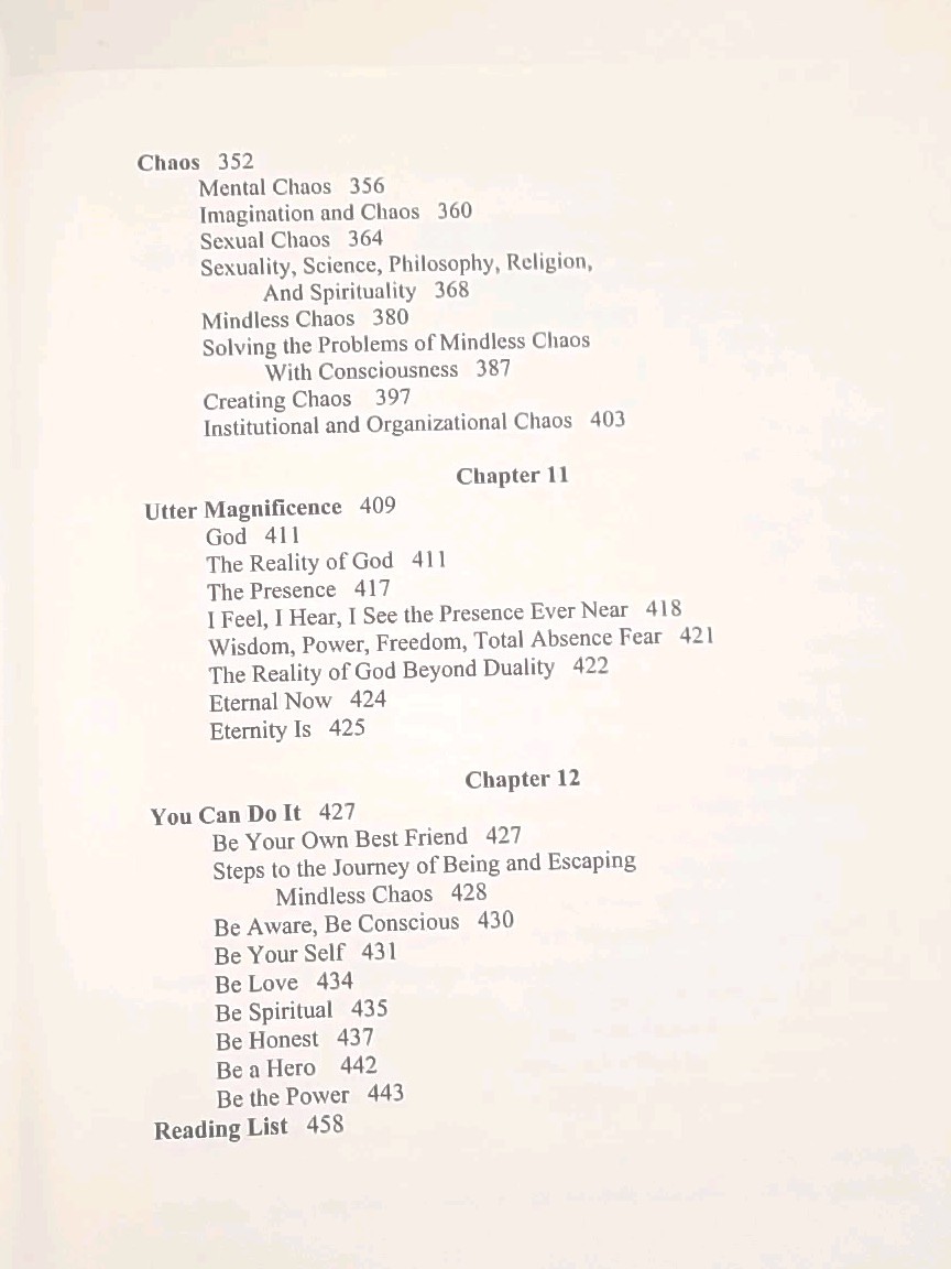FROM MINDLESS CHAOS TO UTTER MAGNIFICENCE Loren Paul Petersen