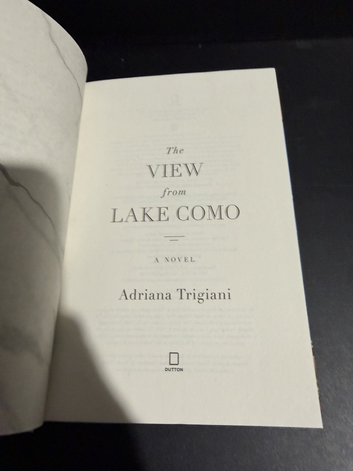 SIGNED 1st/1st The View from Lake Como: Novel by Adriana Trigiani HC DJ 2025