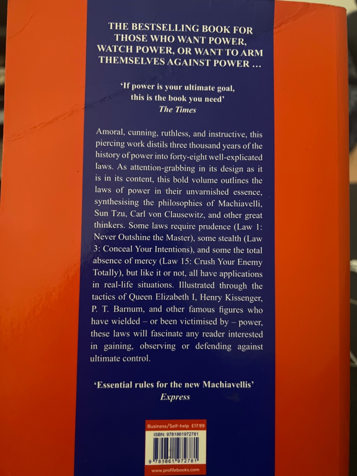 The CONCISE 48 Laws of Power by Robert Greene NEW Paperback Short Version 7x5in