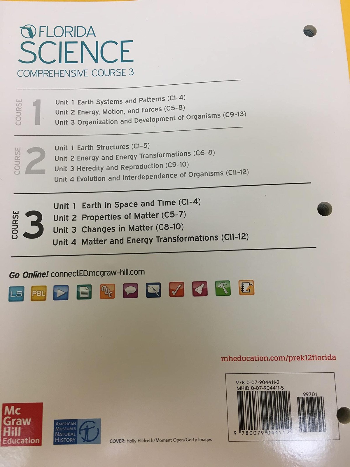 Science: Comprehensive Course 3 (FL) [Unknown Binding] McGraw-Hill Education