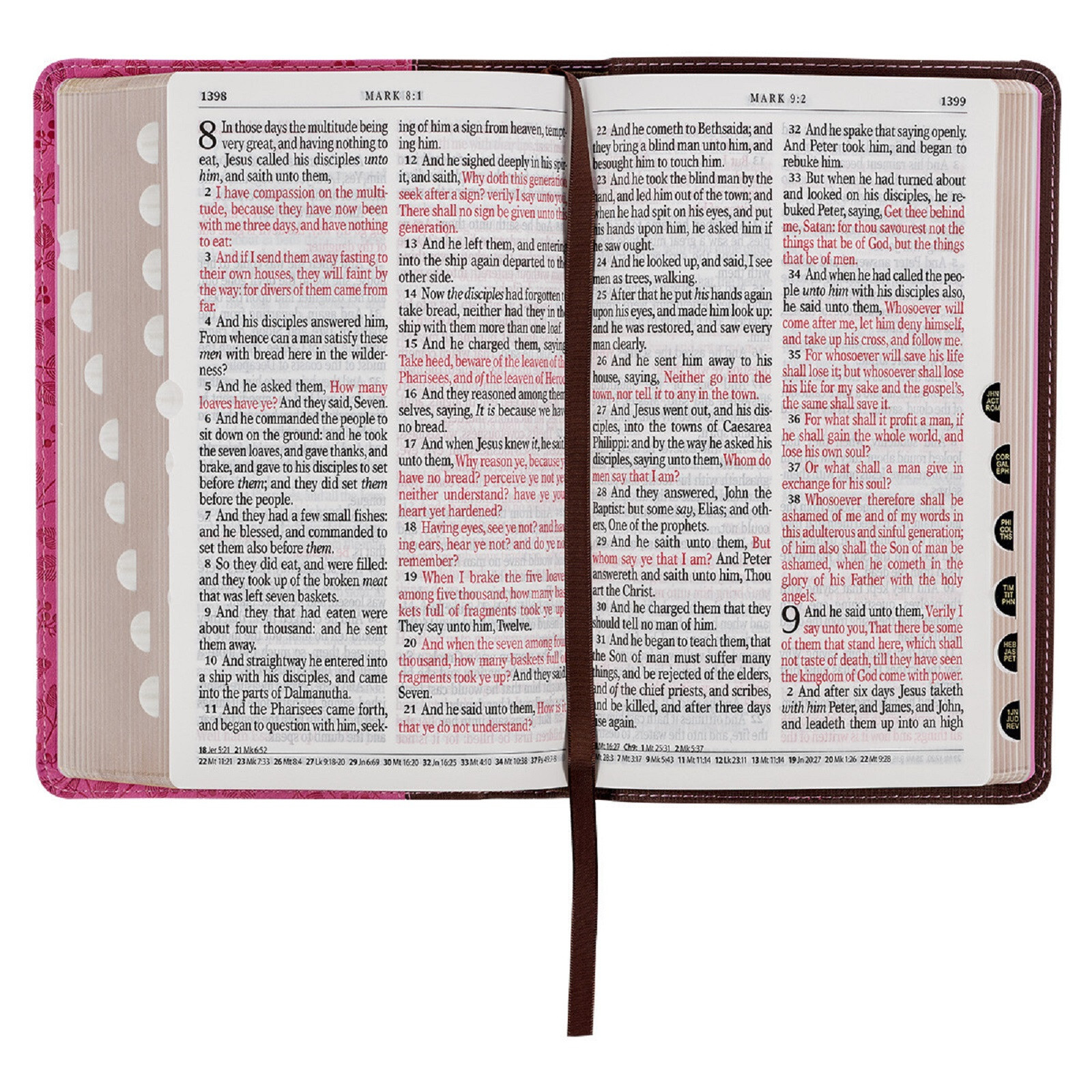 KJV Giant Print Brown Berry Pink Thumb Indexed BRAND NEW in Shrink Wrap!!!
