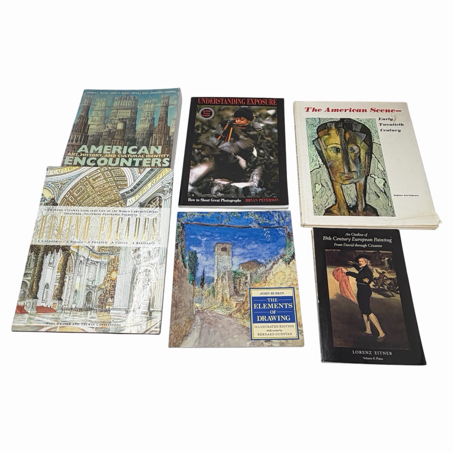 Art Books Lot of 6 – History Architecture Photography Drawing Painting
