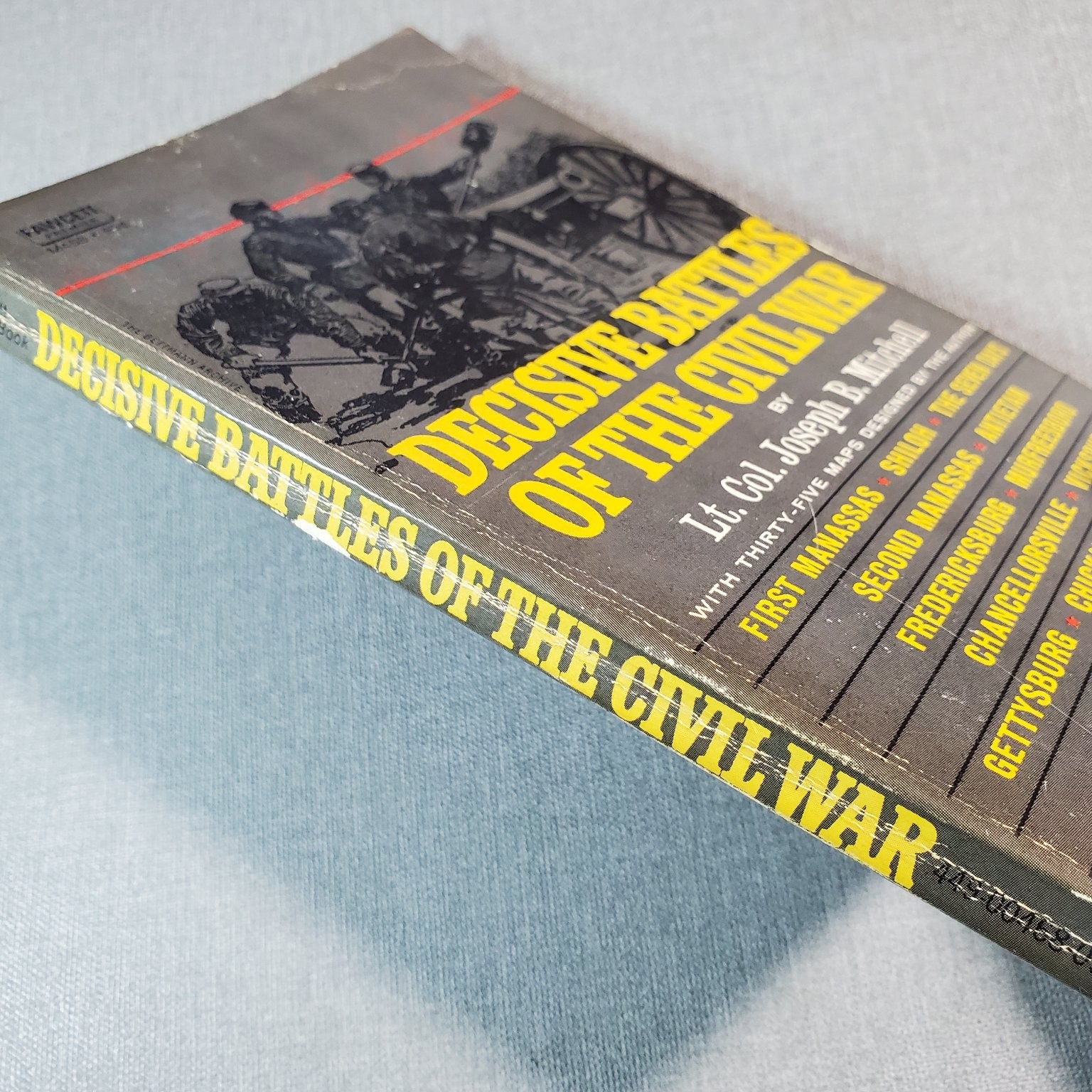 Decisive Battles of the Civil War Mitchell 1961 Illustrated Fawcett Premier