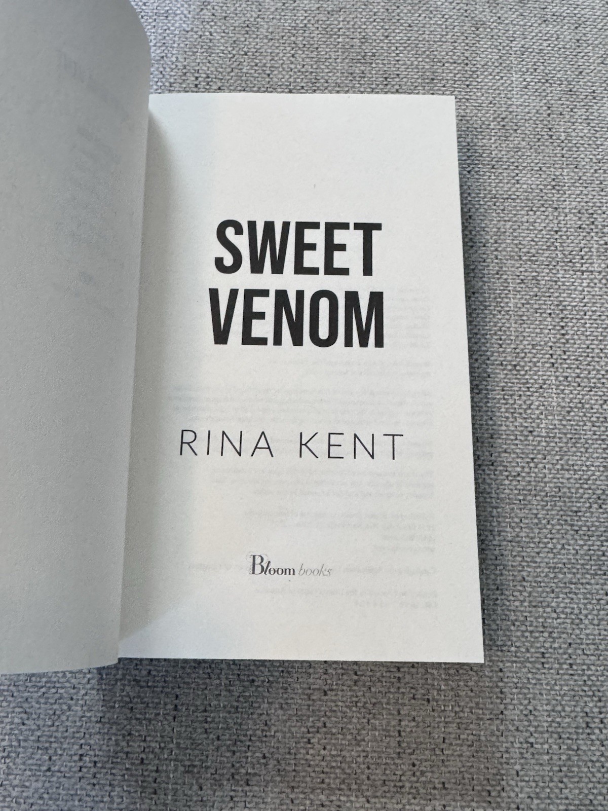 Sweet Venom Rina Kent Bundle Barnes & Noble Target Exclusive & Deluxe Edition