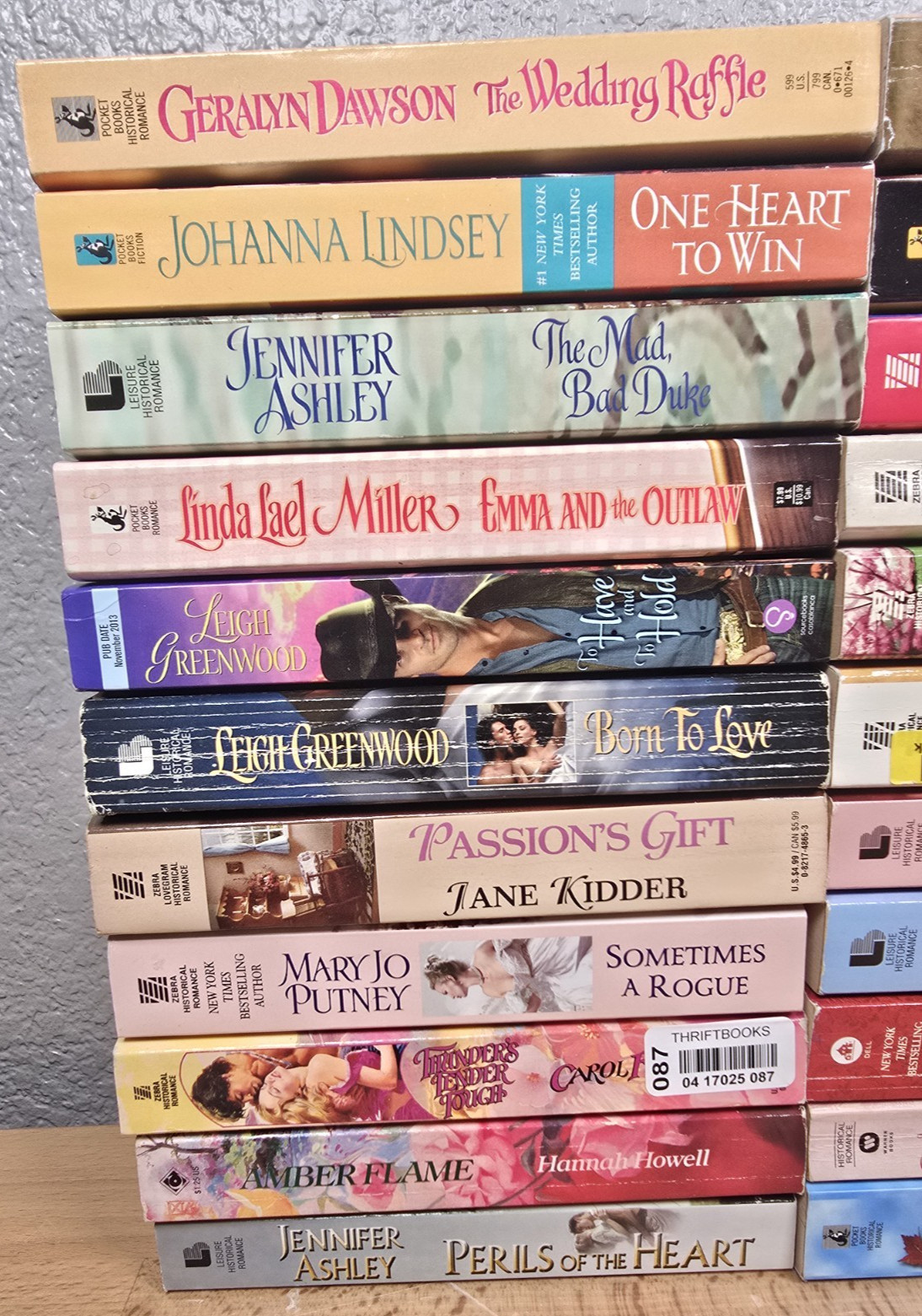 Big Lot 34 Historical Romance Western Novels Books Multiple Series & Authors