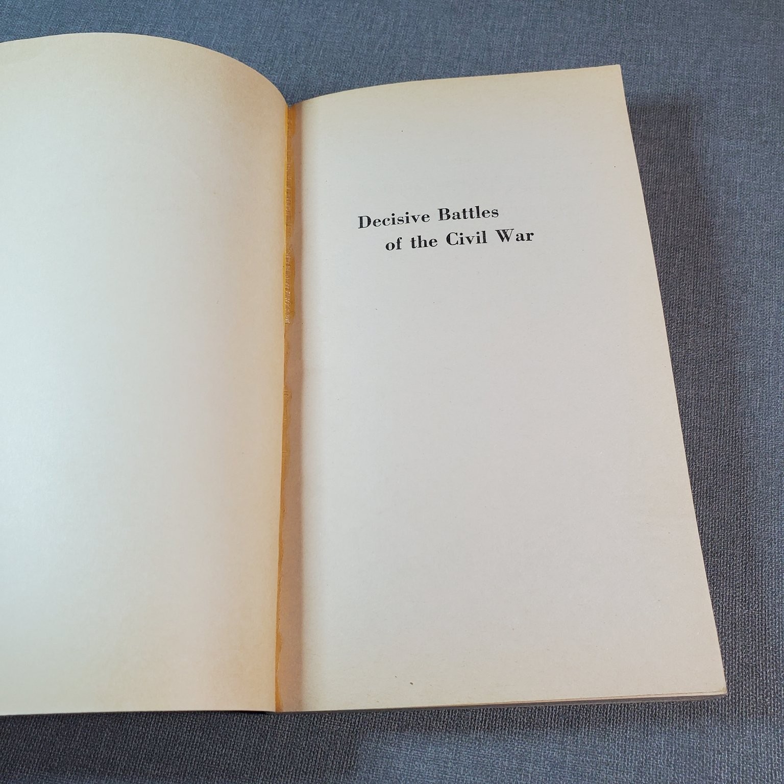 Decisive Battles of the Civil War Mitchell 1961 Illustrated Fawcett Premier