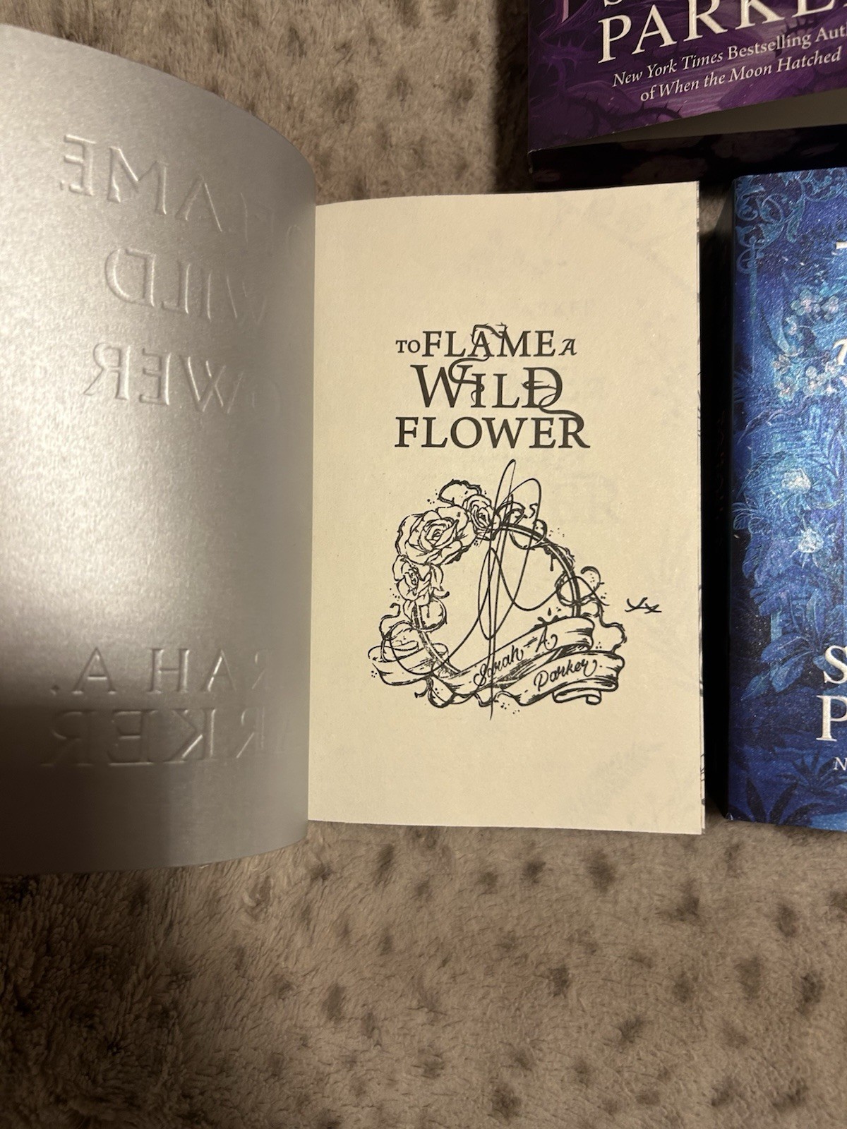 To Bleed a Crystal Bloom Series deluxe (1-3) by Sarah A. Parker SIGNED IN PERSON
