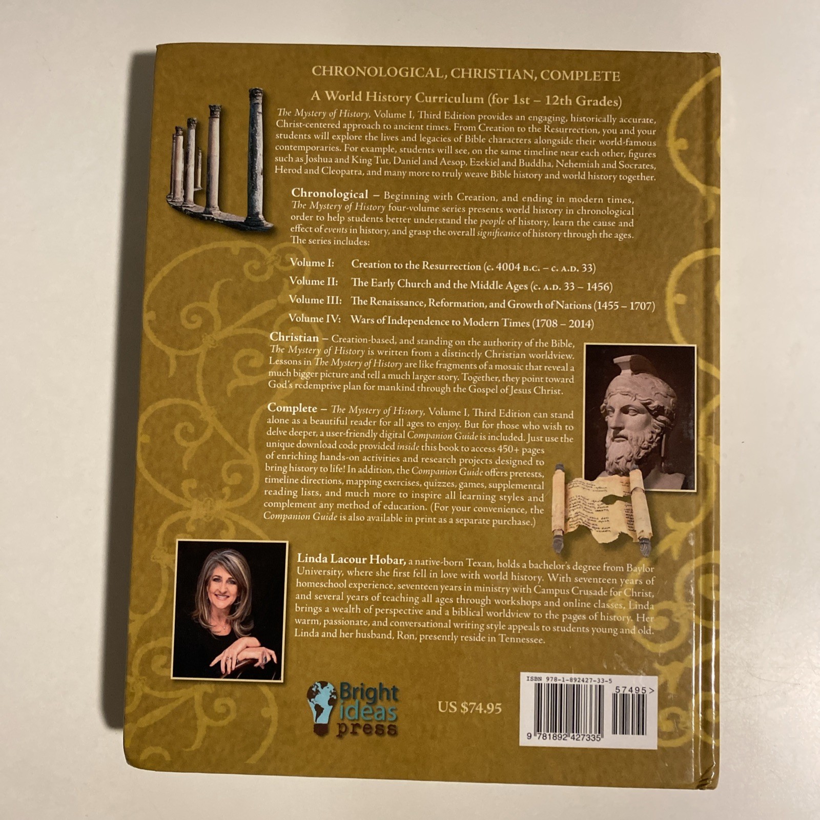 The Mystery of History Vol. 1 Creation to the Resurrection 3rd Edition Hardcover