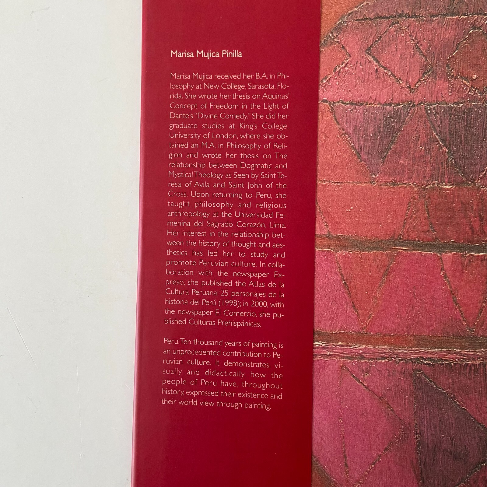 Peru Ten Thousand Years of Painting From Cave Art To Present Day Marisa Mujica