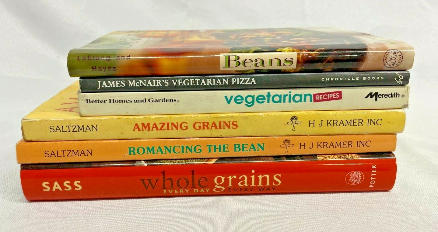 Vegetarian Grains Beans Pizza Cookbook Lot of 6 Everyday in Every Way Cooking