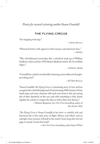 The Flying Circus, Crandall, Susan, Acceptable Book
