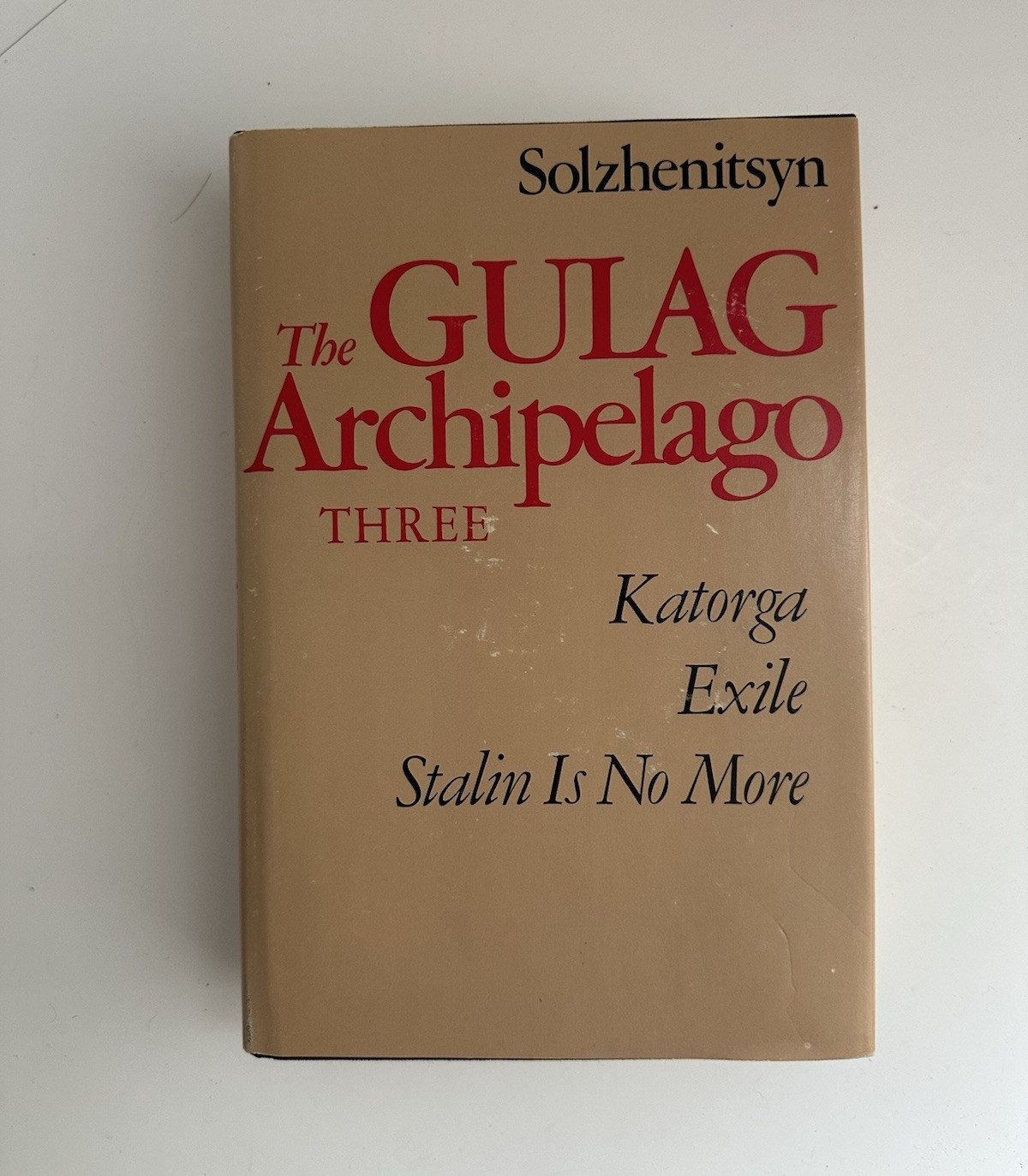 Aleksandr Solzhenitsyn The Gulag Archipelago Vol 3 V-VI HC DJ 1978