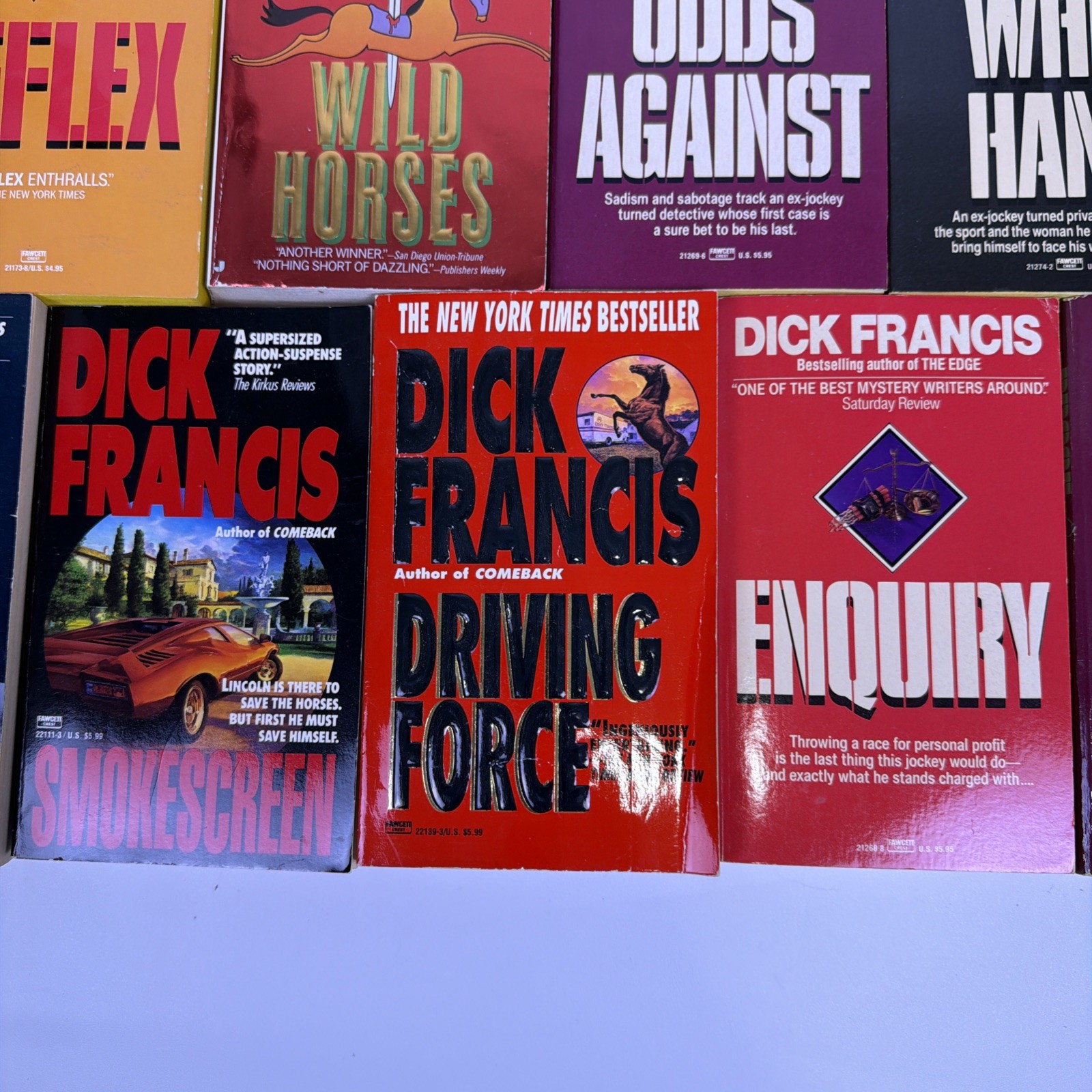 Lot of 13 Dick Francis Paperback Mysteries, VG Condition SEE PICTURES