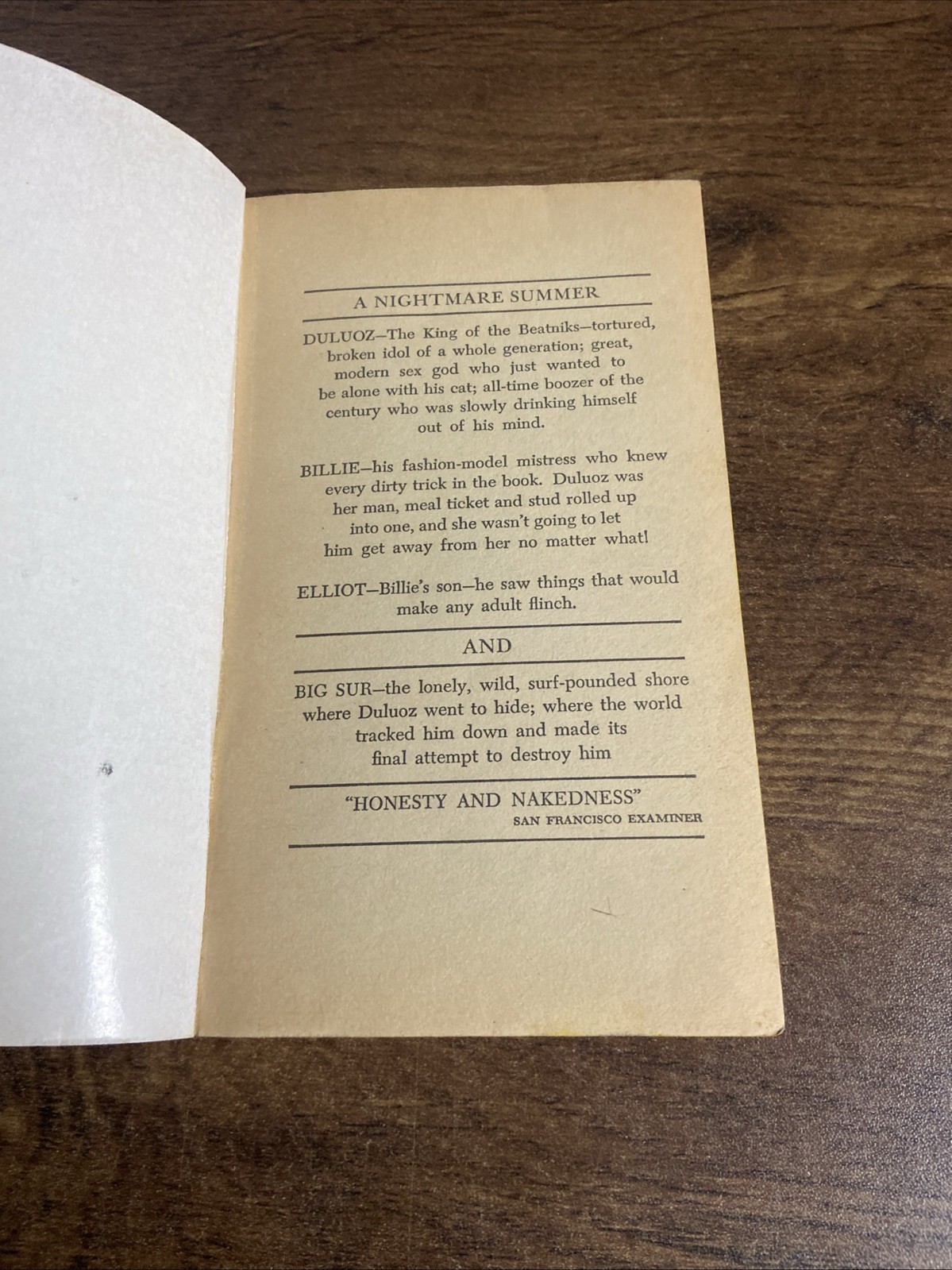 1963 – Jack Kerouac ‘Big Sur’ paperback PB 1st Bantam Books Printing