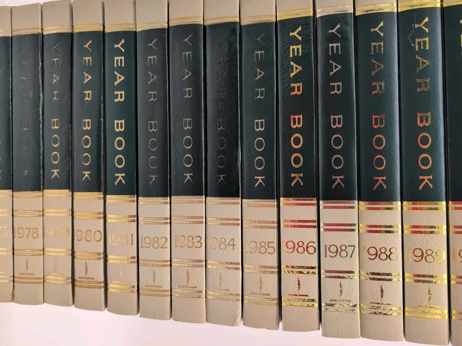 World Book Year Books, 1972 – 1990 19 Books Annual Supplement (Hardcover)