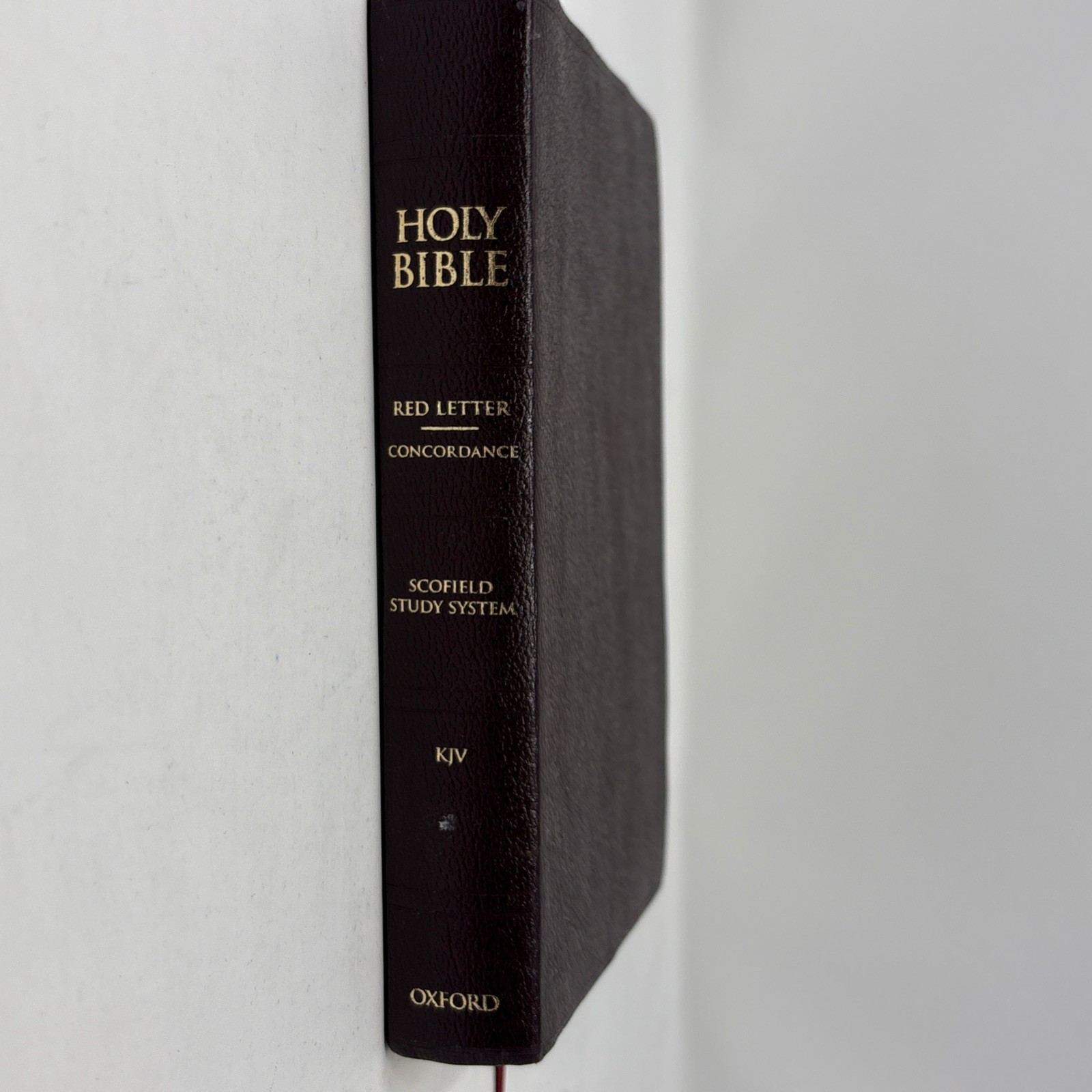 Holy Bible Scofield Study System Oxford Red Letter Concordance KJV