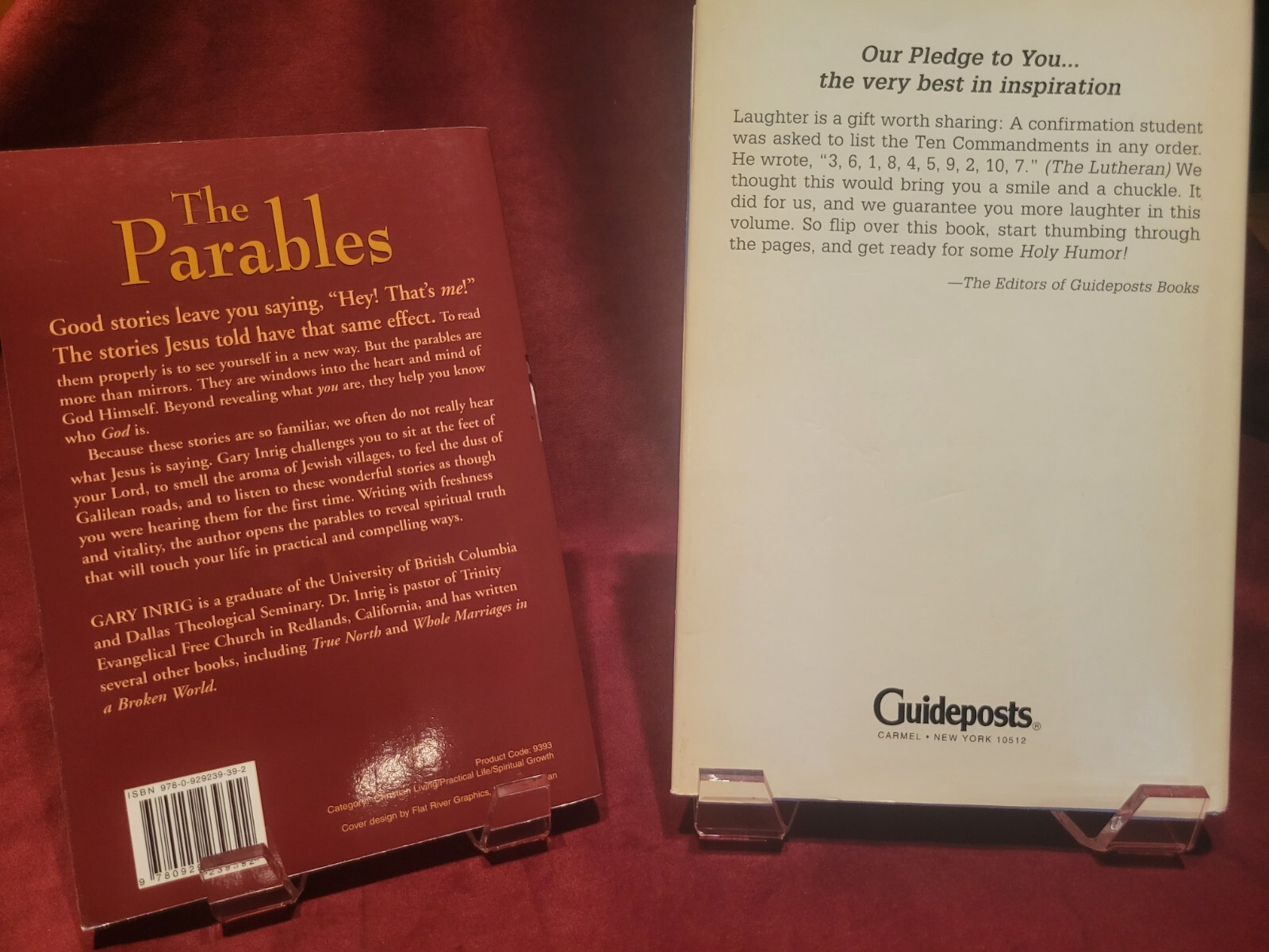 “Holy Humor” & “The Parables” Inspirational Wit & Understanding. 2 Volumes.