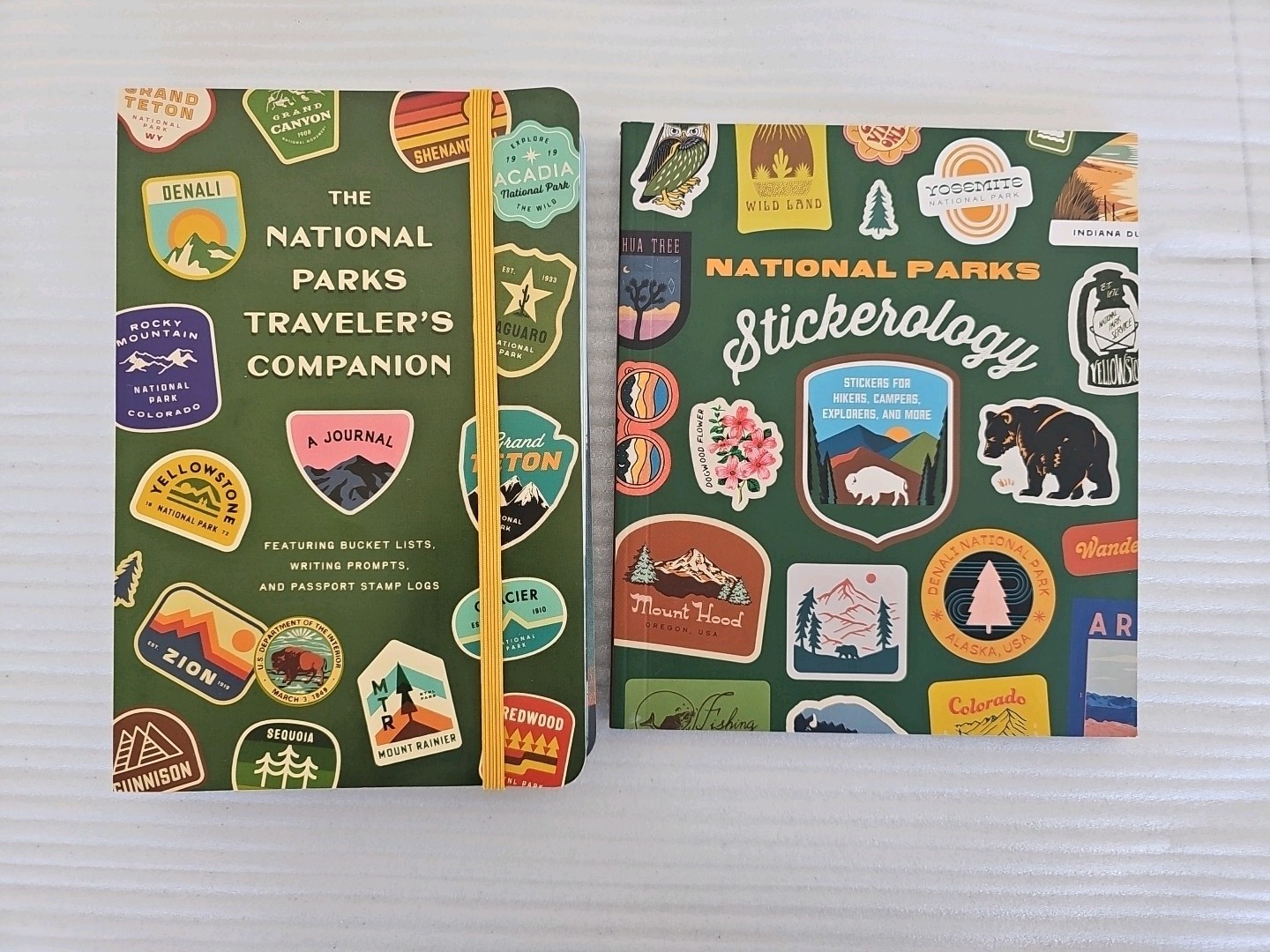 The National Parks Traveler’s Companion Journal and Sticker Book Paperback NEW