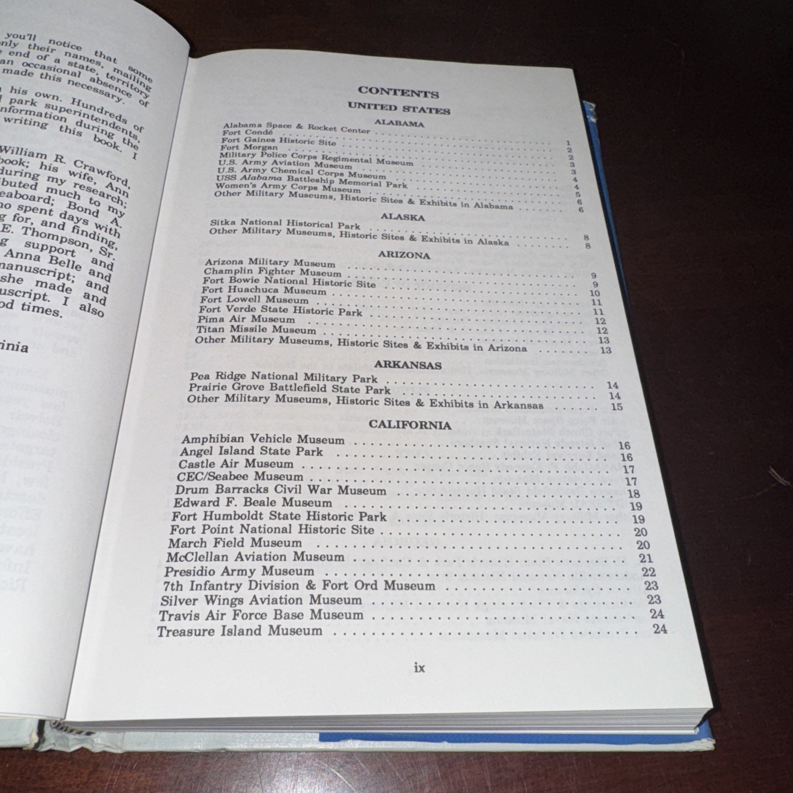 Vintage 1989 U.S. Military Museums, Historic Sites &Exhibits- Bruce D. Thompson