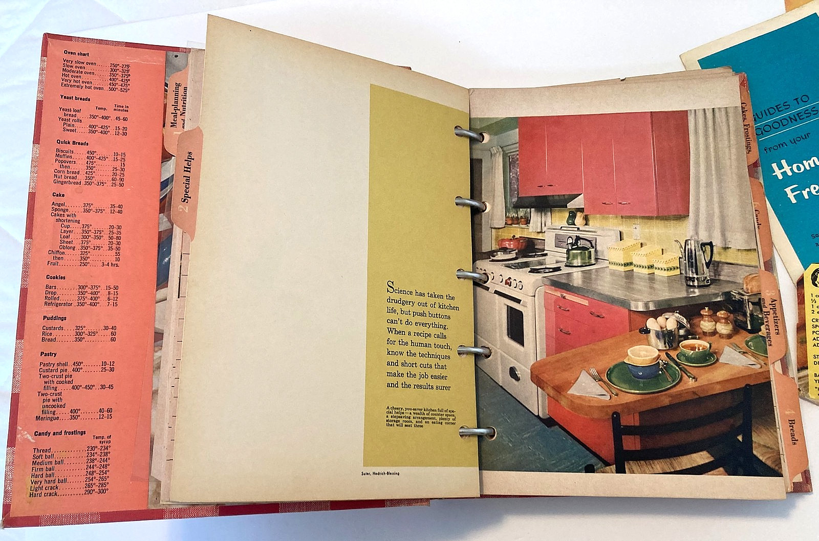 BETTER HOMES & GARDENS NEW COOKBOOK First Edition 1953 7th Printing 5 RingBinder