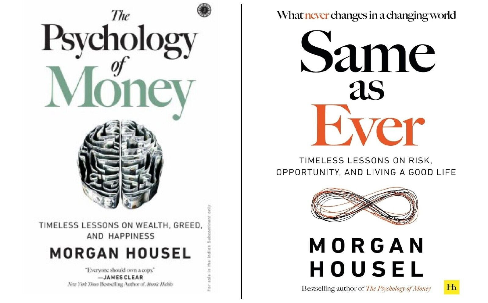 Morgan Housel 2 Books Set: The Psychology Of Money & Same As Ever (English)