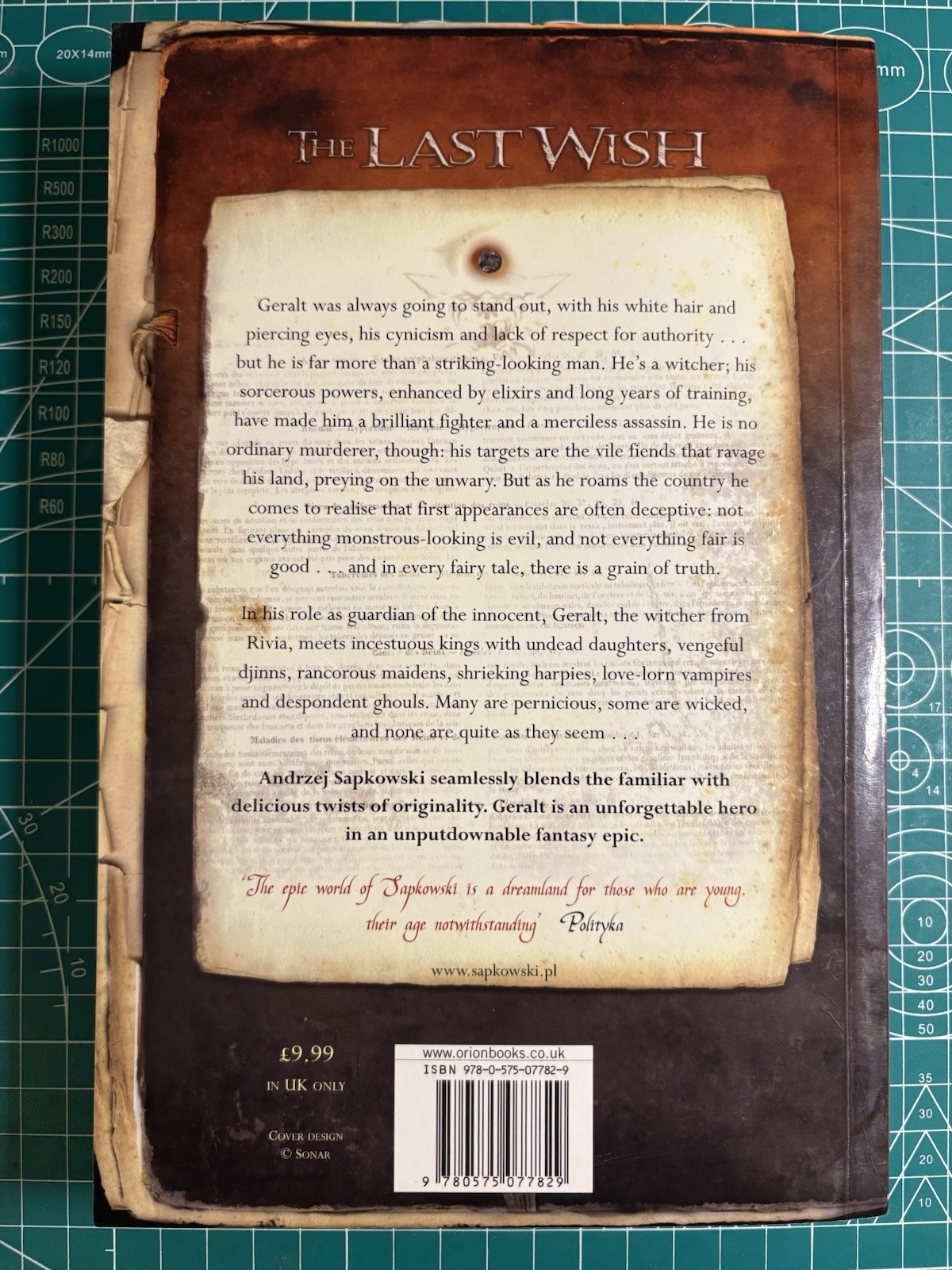 The Last Wish 1st English Ed Softcover Andrzej Sapkowski The Witcher Near Fine!
