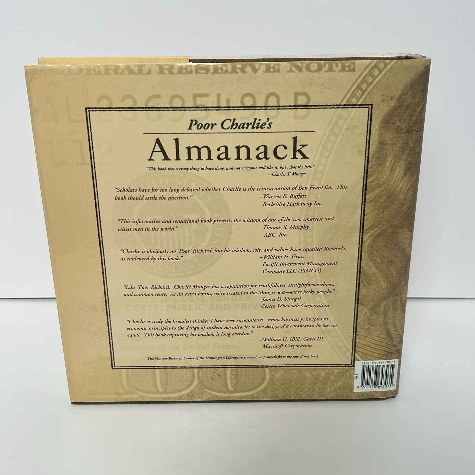 Poor Charlie’s Almanack 1st Edition 2005 Edited By Peter D. Kaufman Munger First