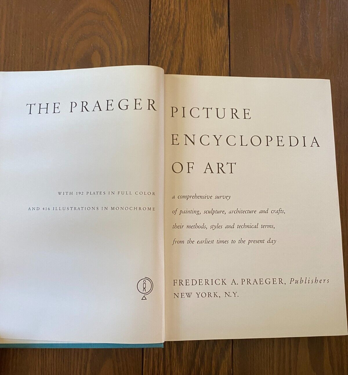 The Praeger Picture Encyclopedia of Art 1958 Hardcover w/Dust Jacket
