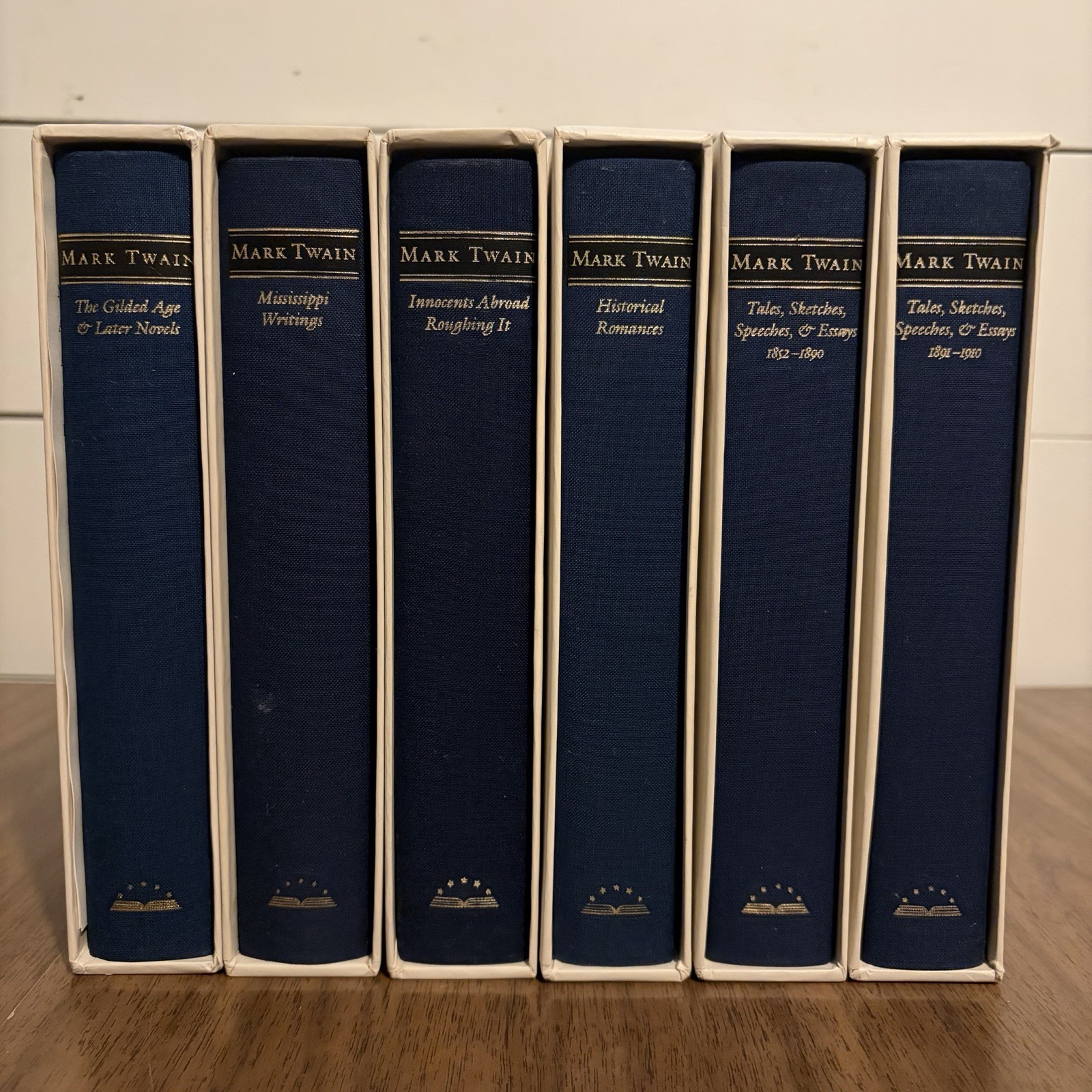 Library of America Mark Twain 6 Vol Set First Printings w/ Slipcases HC LOT