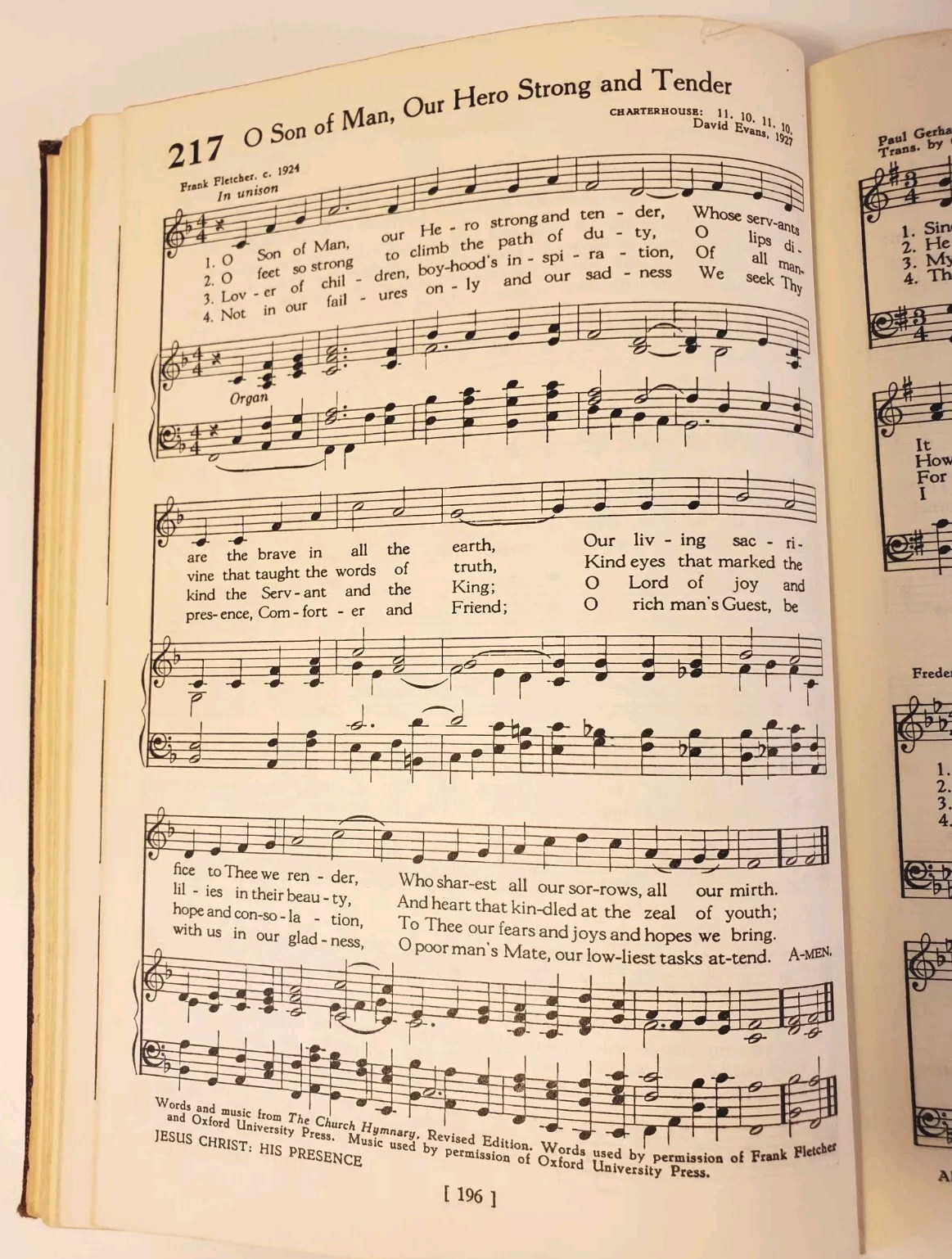 The Hymnbook Published By Presbyterian Church In The US 1952 Hardcover 576 Pages