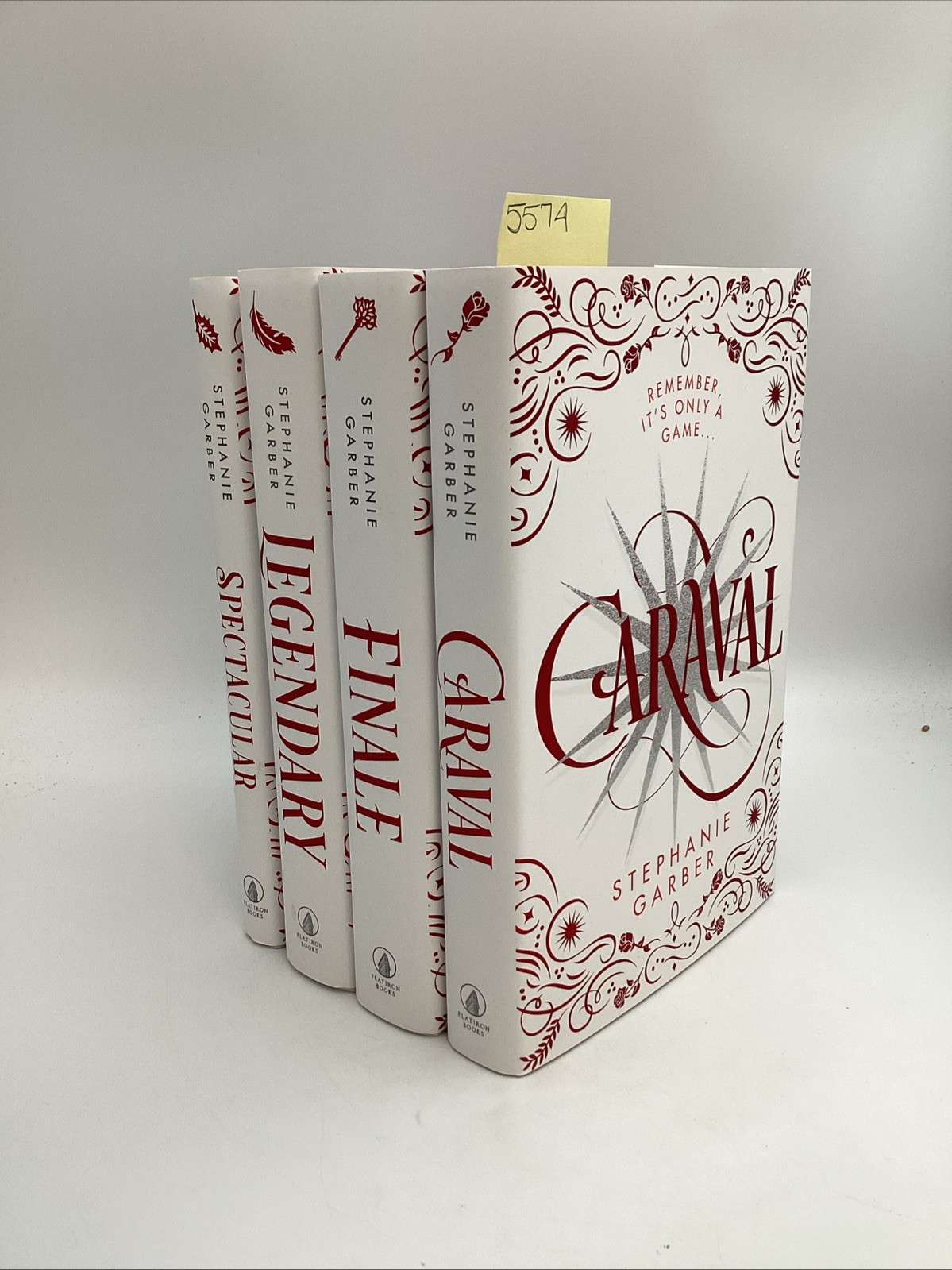 Set Of 4 Stephanie Garber Sprayed Edges Caraval Holiday Edition Flatiron Books