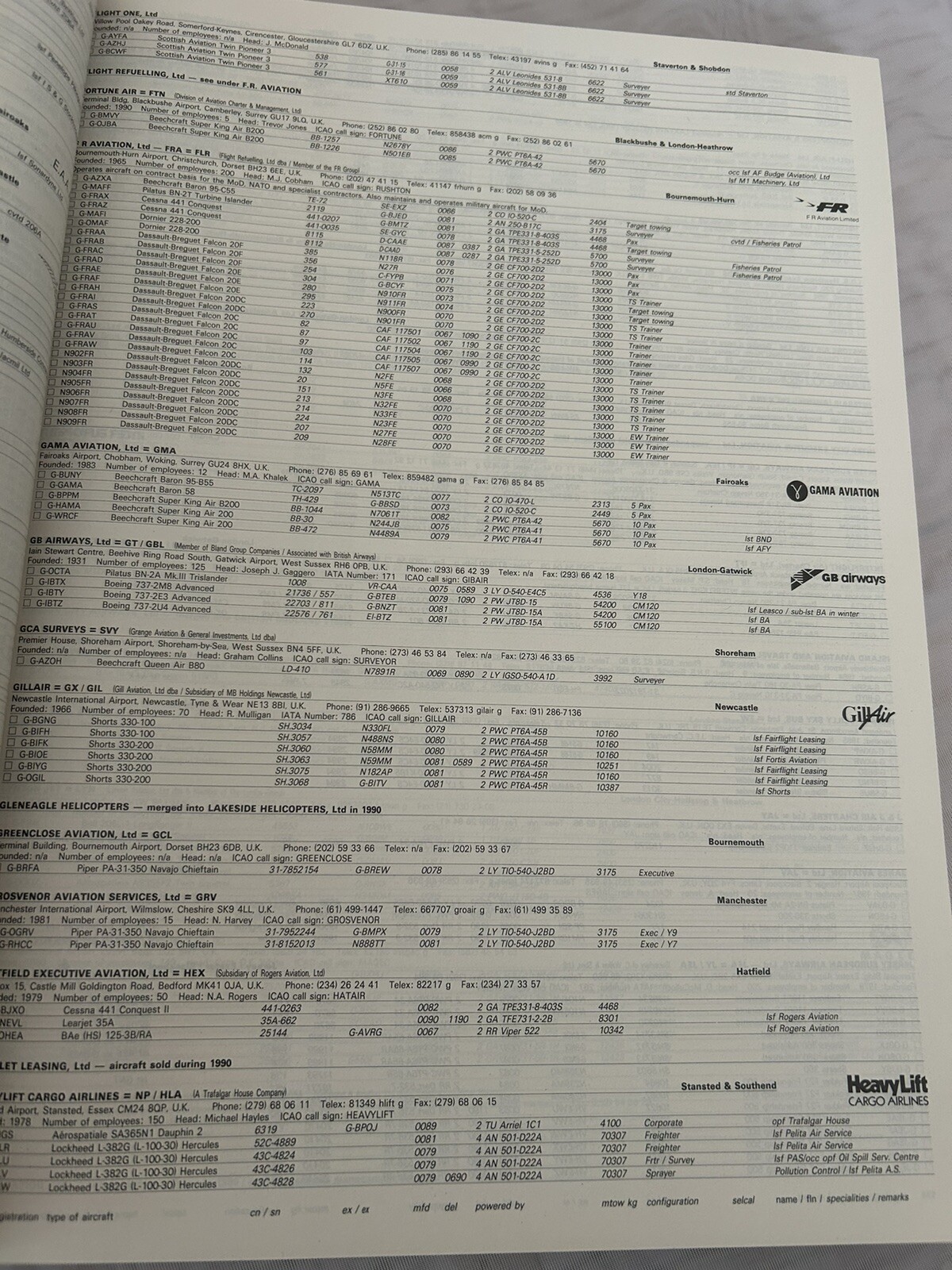 JP Airline Fleets International 91, U. Klee, Bucher Publ., illustrated