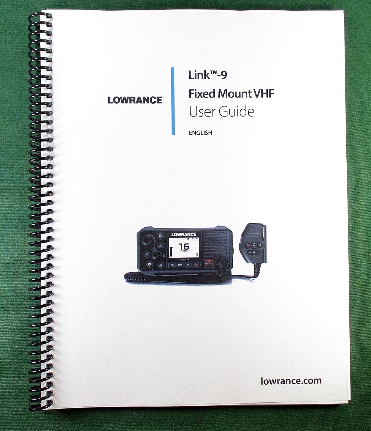 Lowrance Link-9 Instruction Manual: 76 Pages & Protective Covers