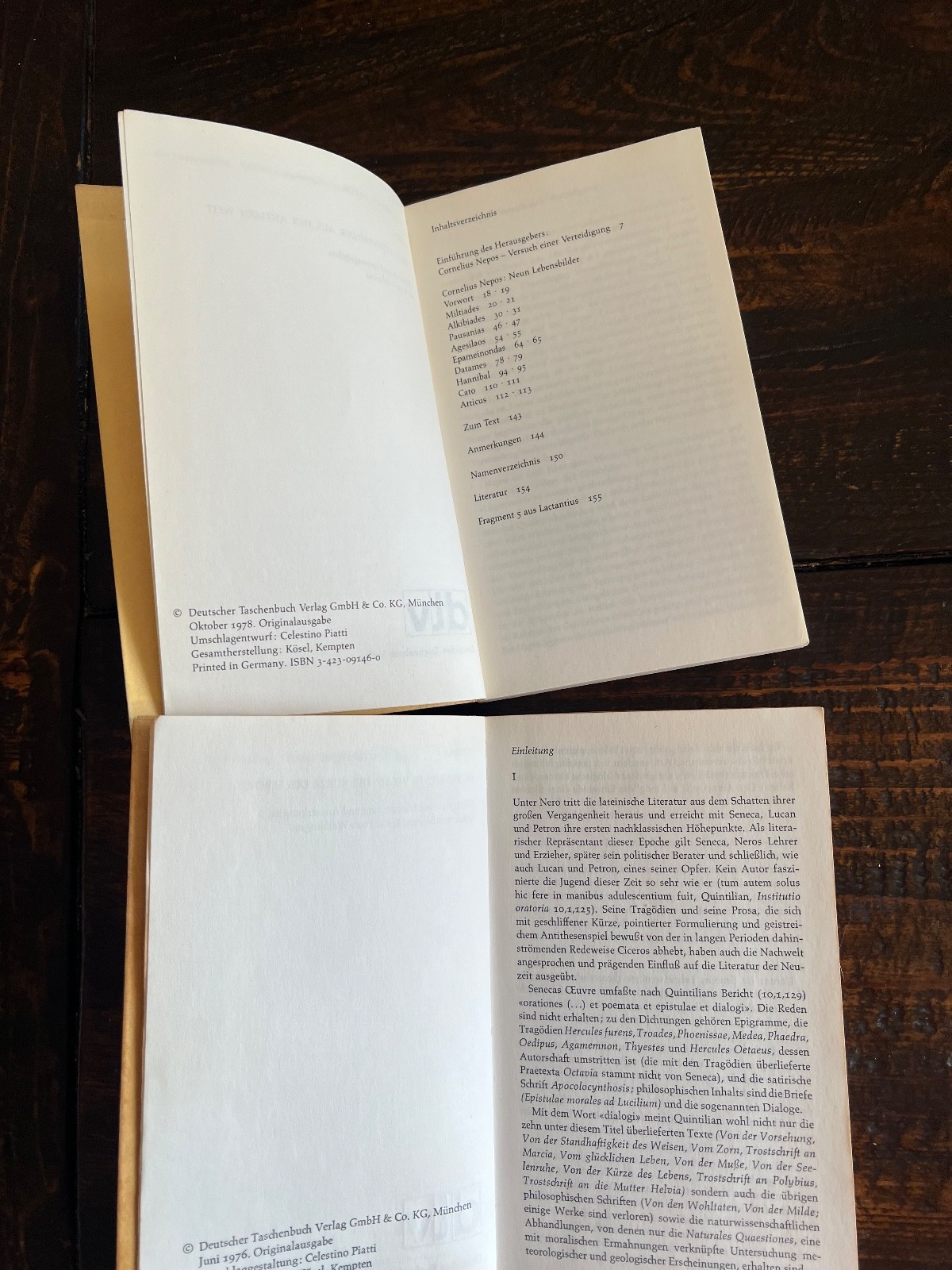 DTV Deutscher Taschenbuch Verlag – CORNELIUS NEPOS – Vitae PLAUTUS – Mostellia