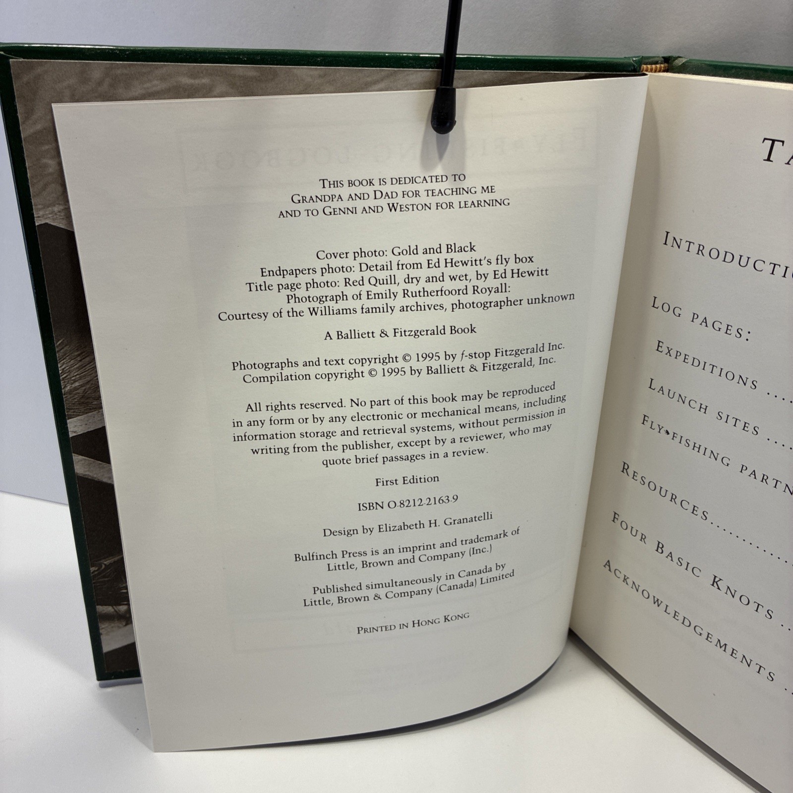 Fly-Fishing Logbook Hardcover F-Stop Fitzgerald Unmarred Pages 112 Pages