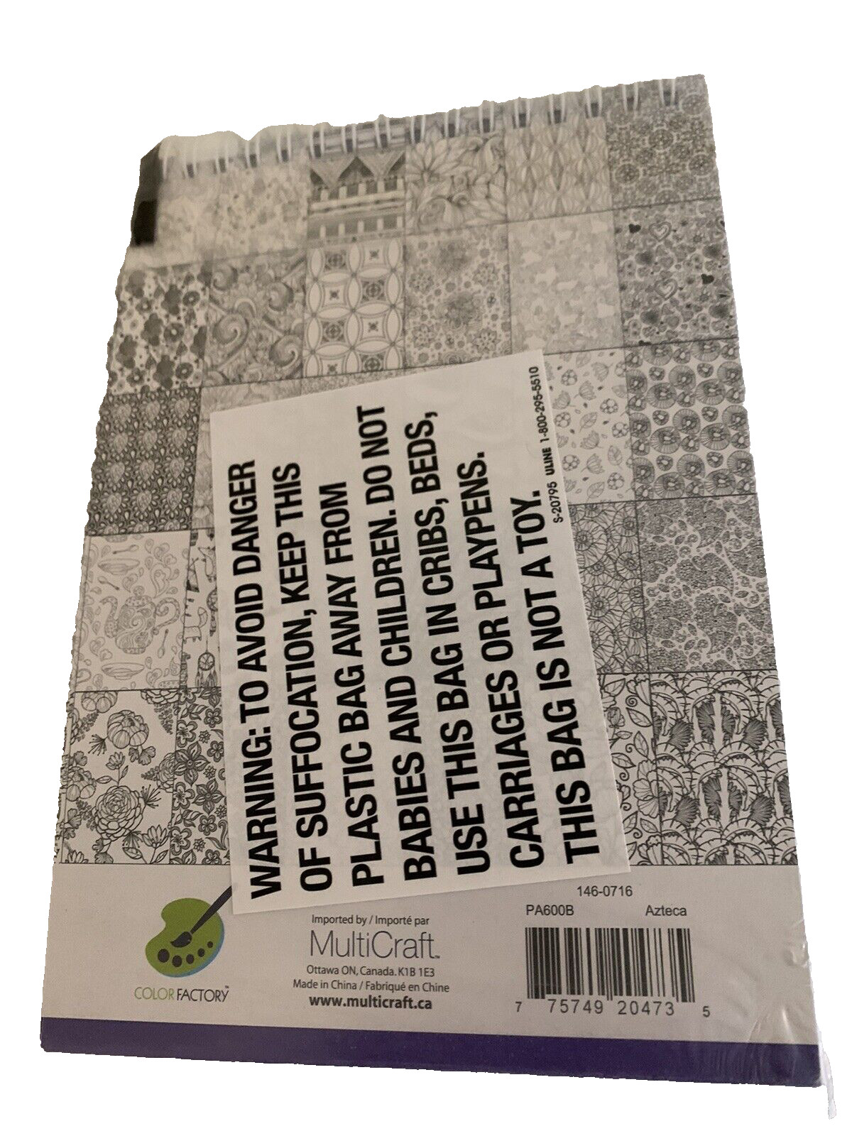 Living in Color Art Therapy Coloring Book with 100 Designs Azteca