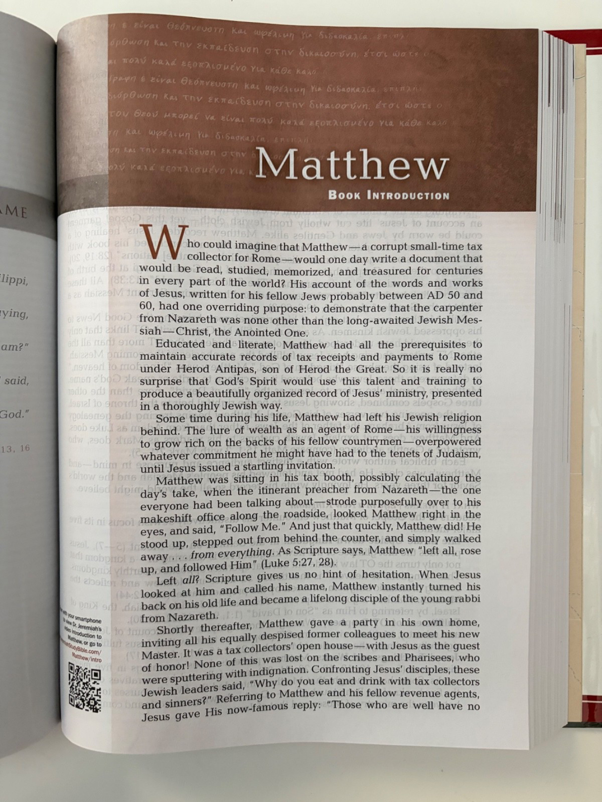 The Jeremiah Study Bible NKJV by Dr. David Jeremiah LARGE PRINT Hardcover w/ DJ