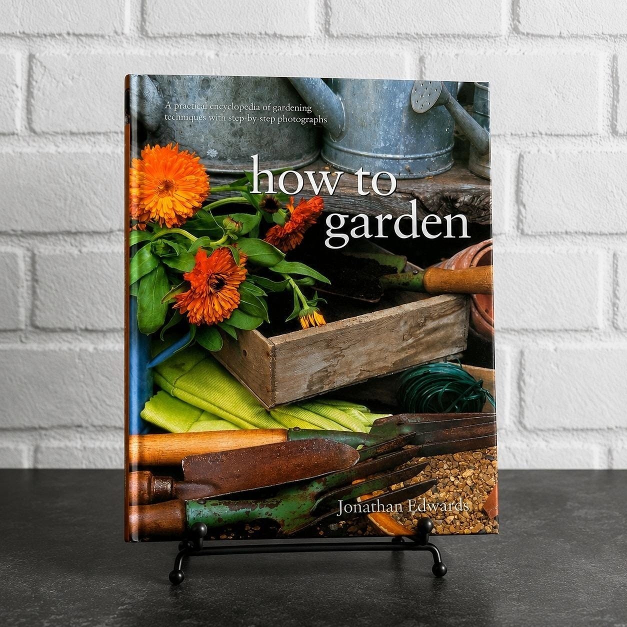 How to Garden Book Jonathan Edwards Gardening Encyclopedia Vtg 2002 Hardcover